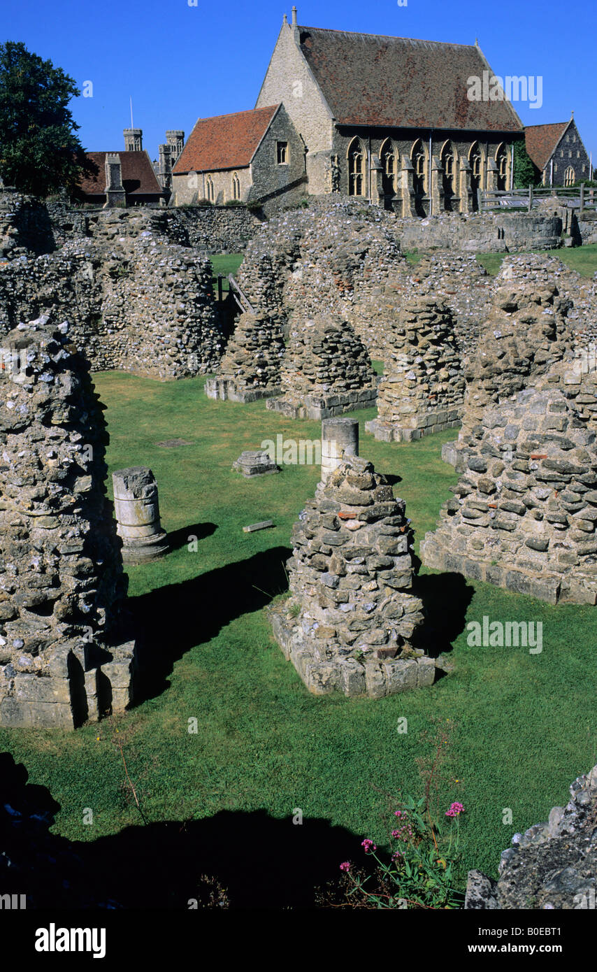 St Augustine's Abbey, Canterbury, Kent, Regno Unito Foto Stock