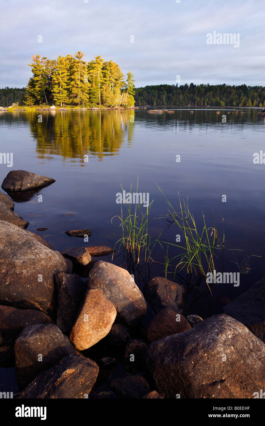 Il lago di Agnese, in acque di confine canoa Area Wilderness, Superior National Forest, Minnesota Foto Stock