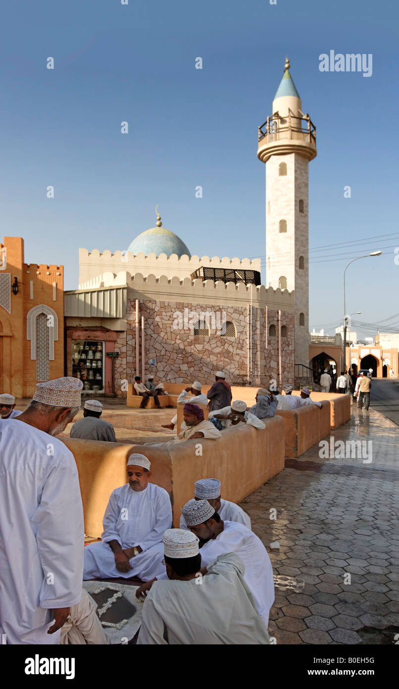 Oman Muscat city center Moschee popolo musulmano Mutrat Souk Foto Stock