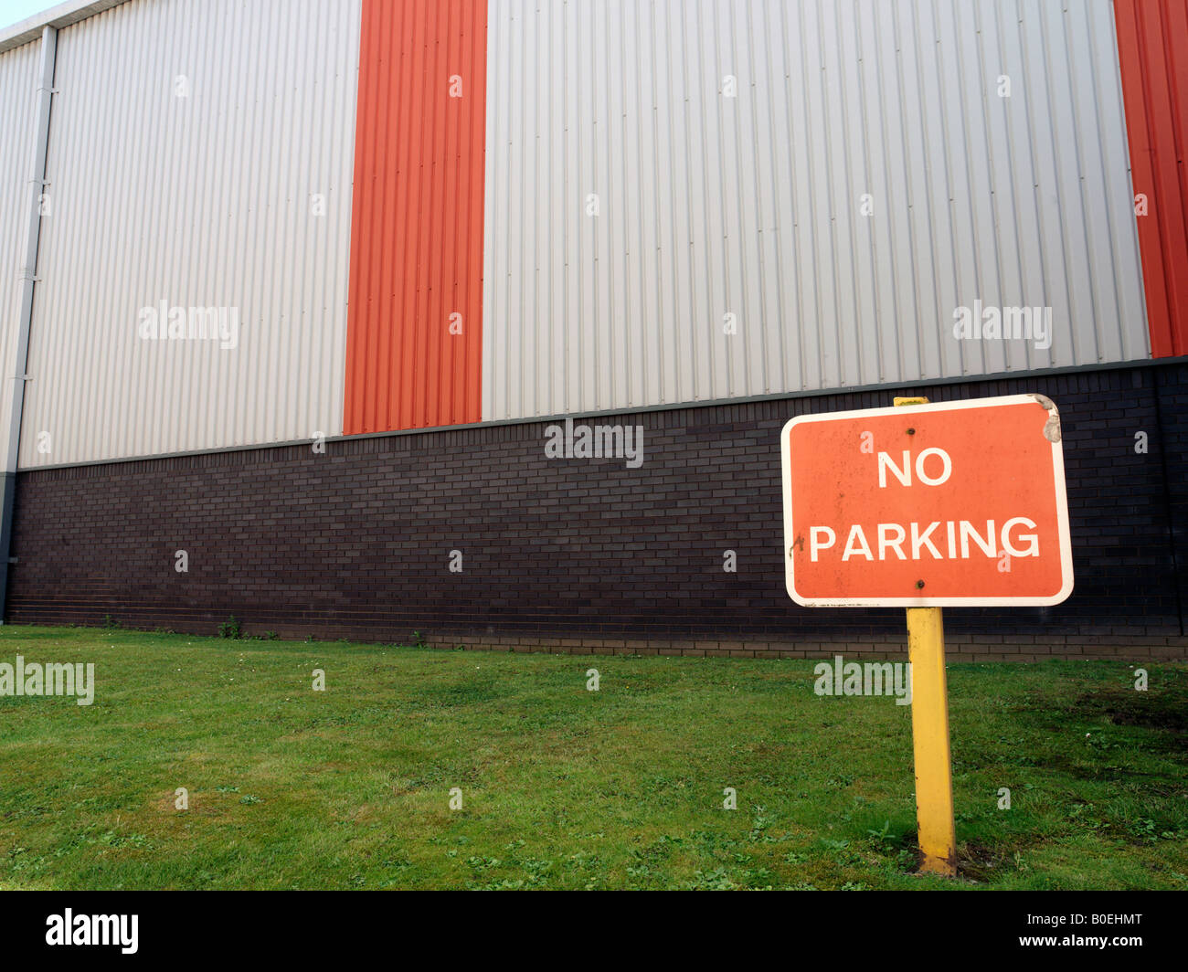 Nessun segno di parcheggio Foto Stock