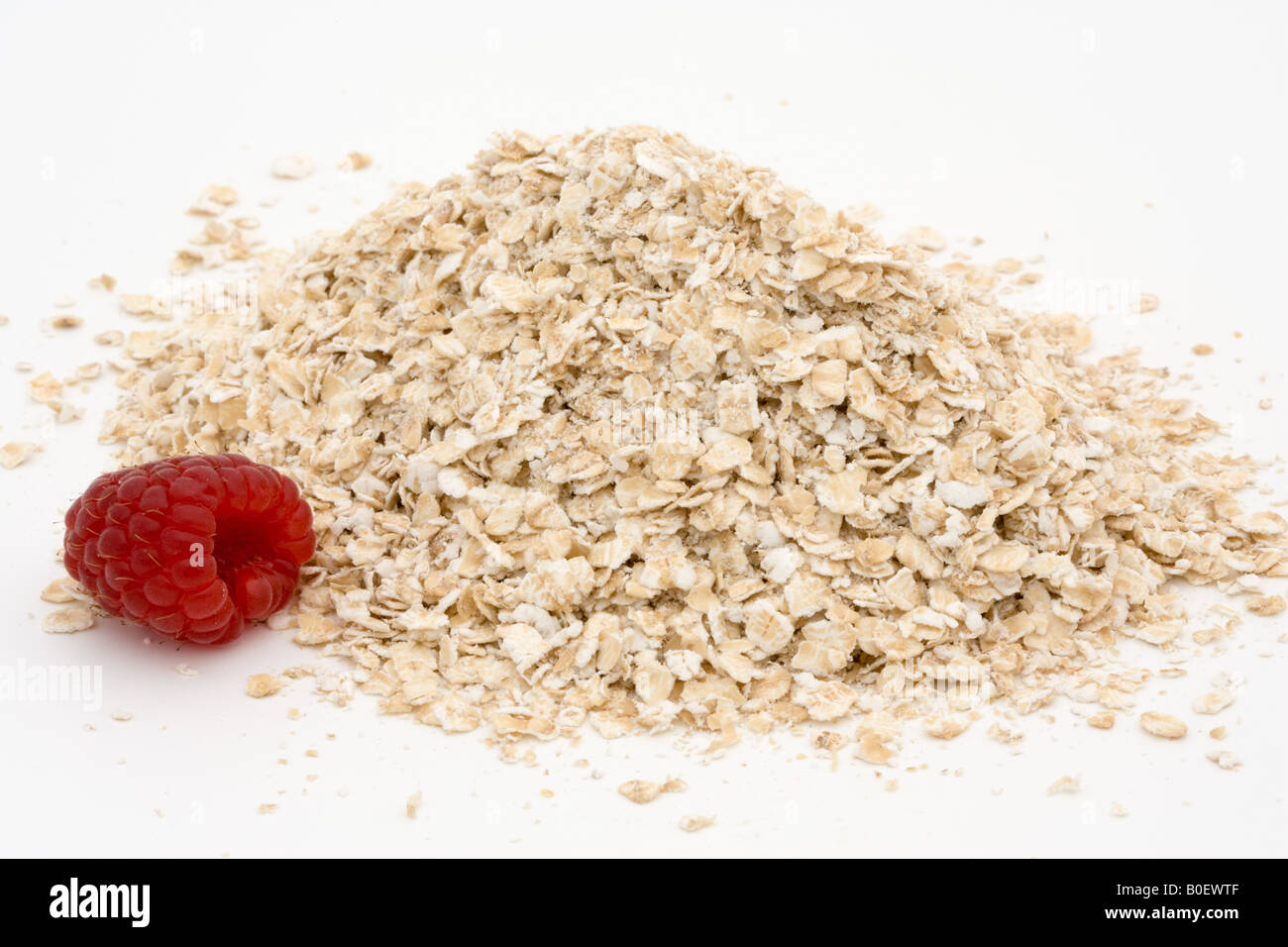 Lampone e porridge di fiocchi d'avena Londra Inghilterra Regno Unito Foto Stock