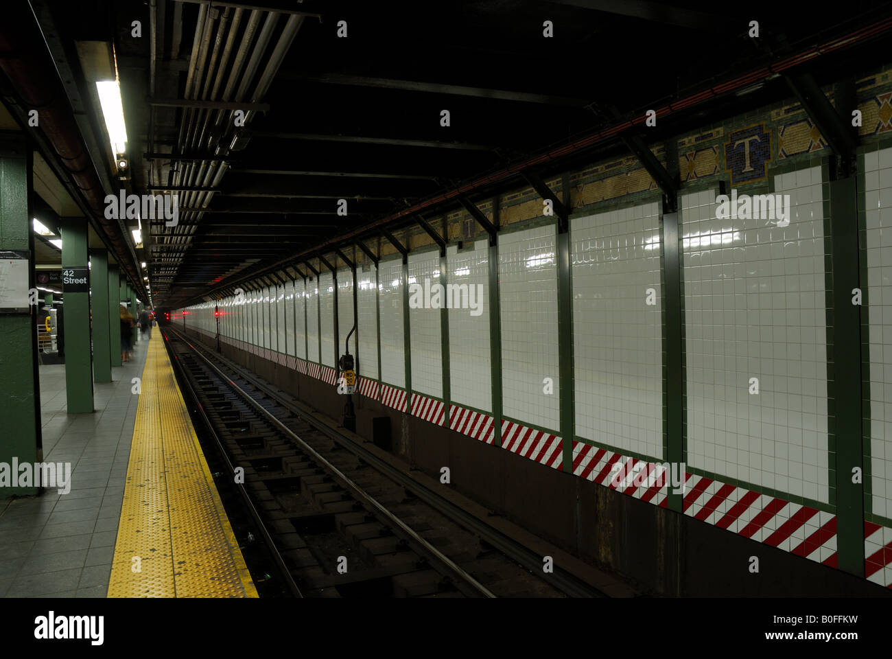 La stazione della metropolitana di New York City Foto Stock