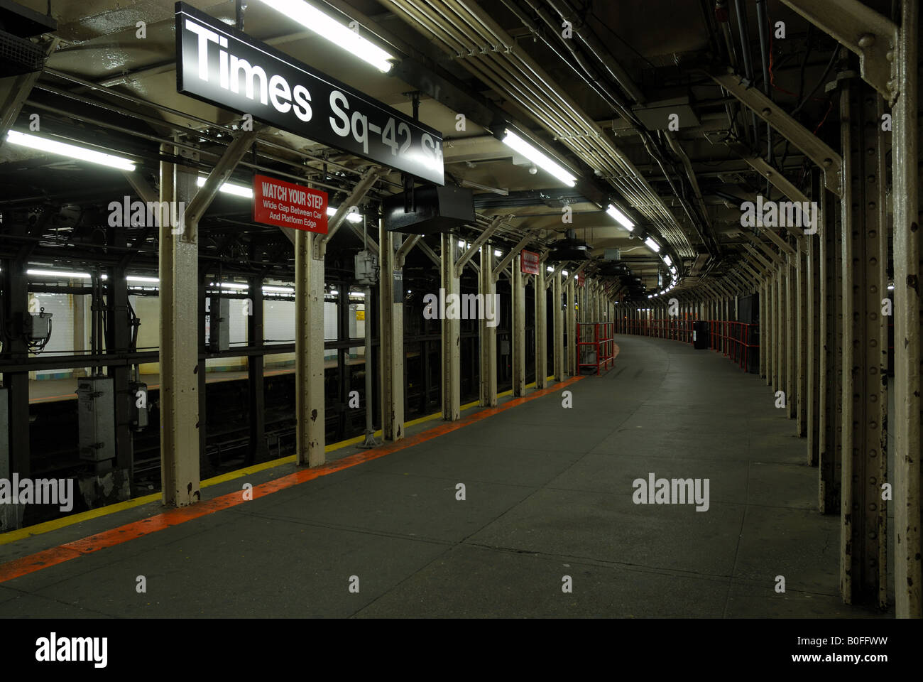 Times Square La stazione della metropolitana di New York City Foto Stock