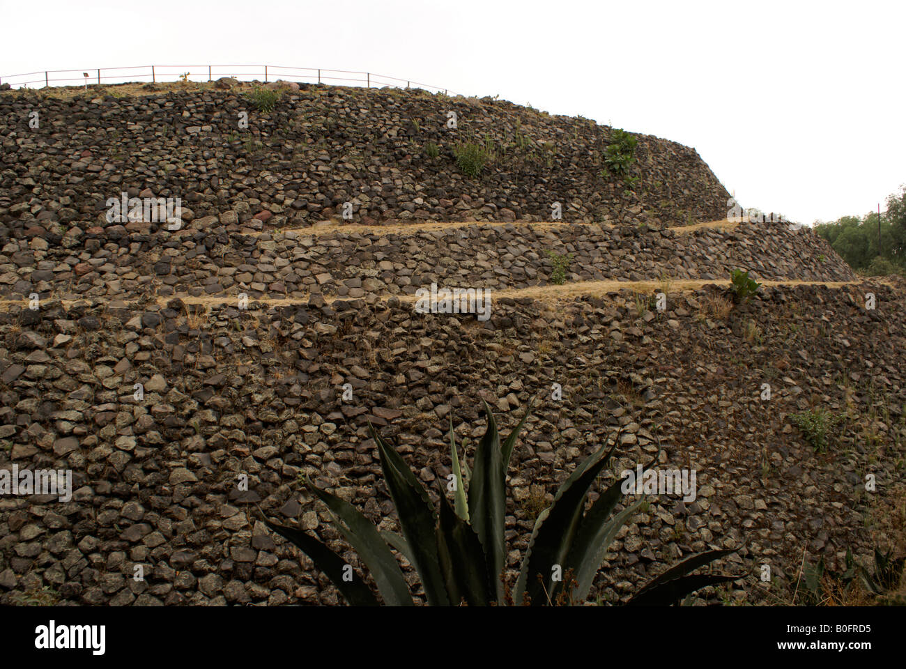 Struttura principale a Cuicuilco sito archeologico, Città del Messico Foto Stock