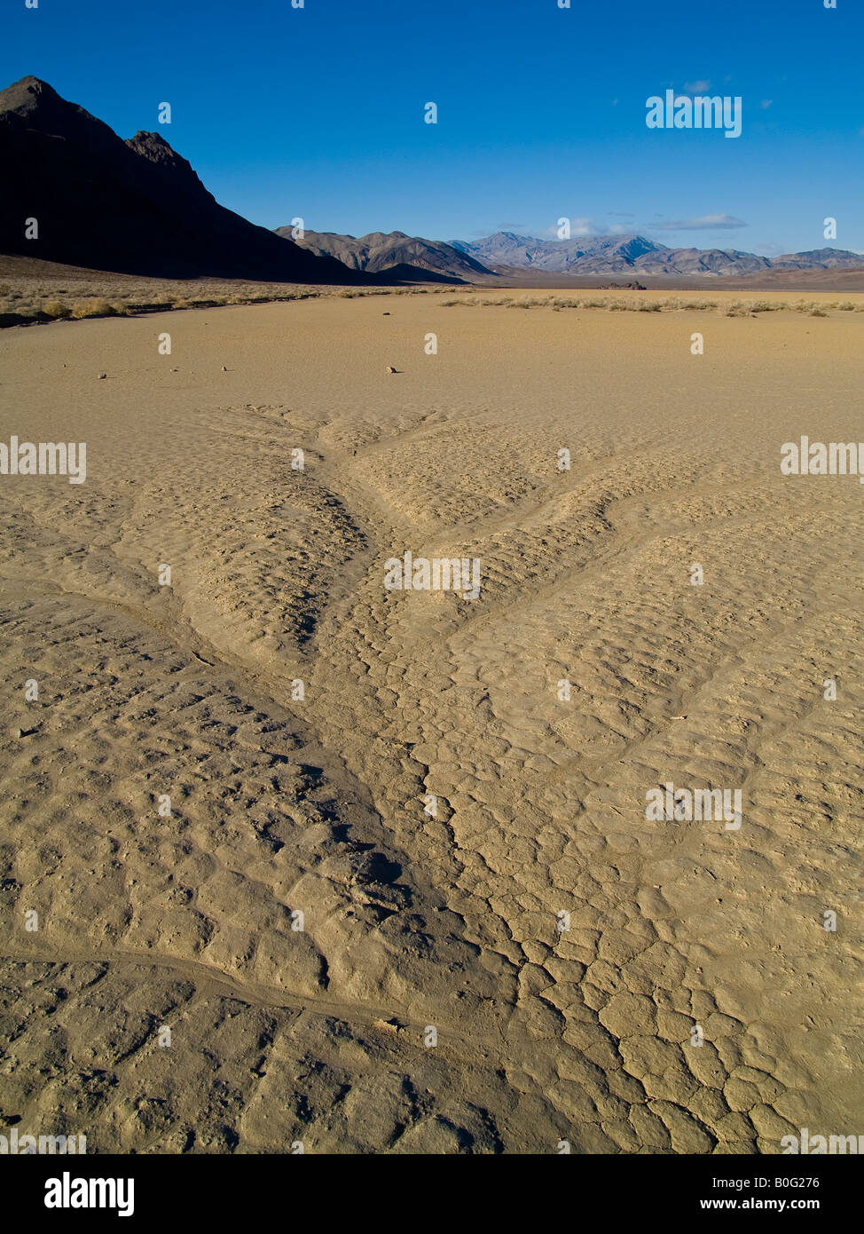 La pista Parco Nazionale della Valle della Morte in California Nevada USA Foto Stock