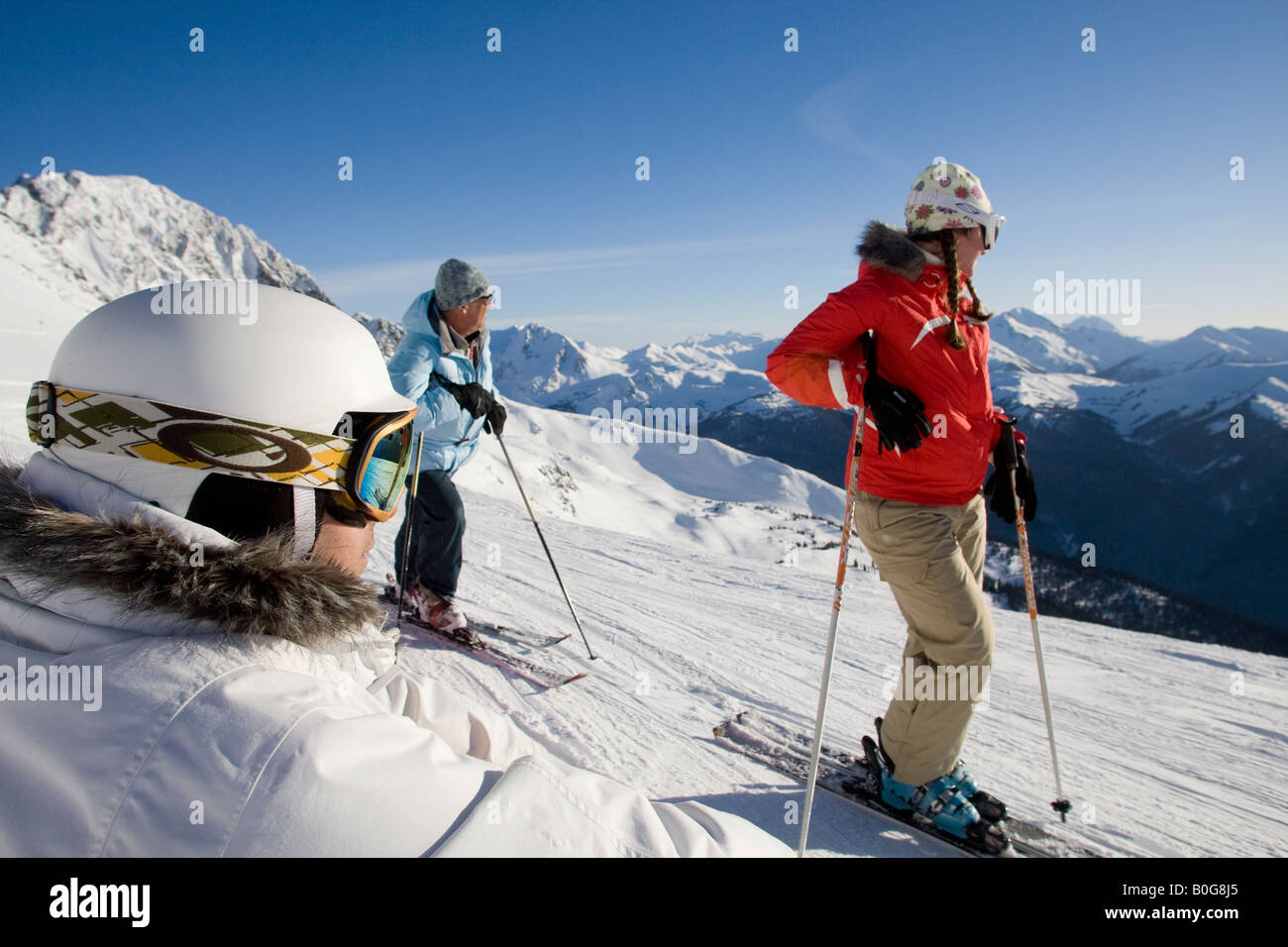 Monte Blackcomb Whistler della Columbia britannica in Canada Foto Stock