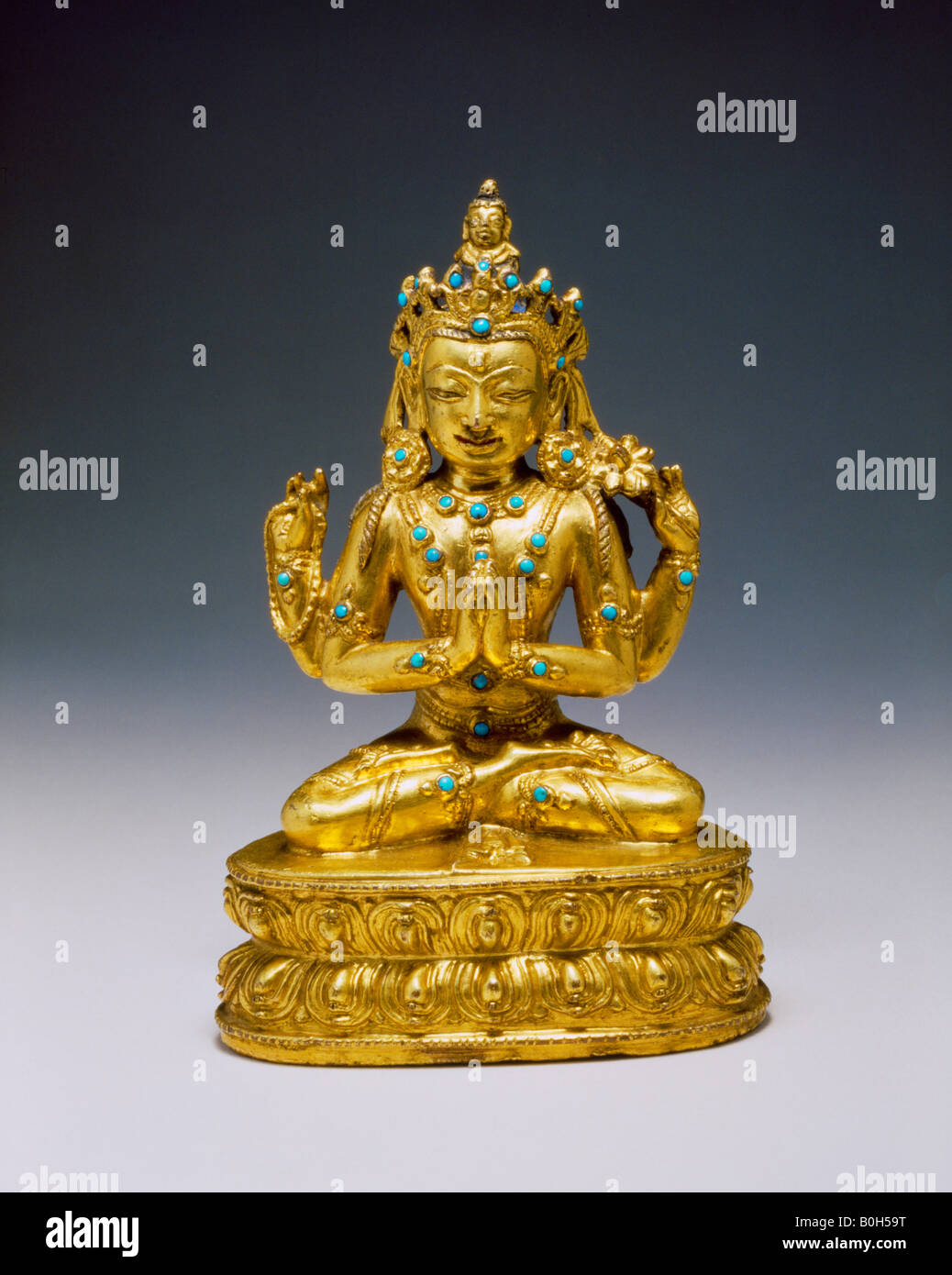 Bodhisattva Avalokiteshvara da buddista del Tibet Foto Stock