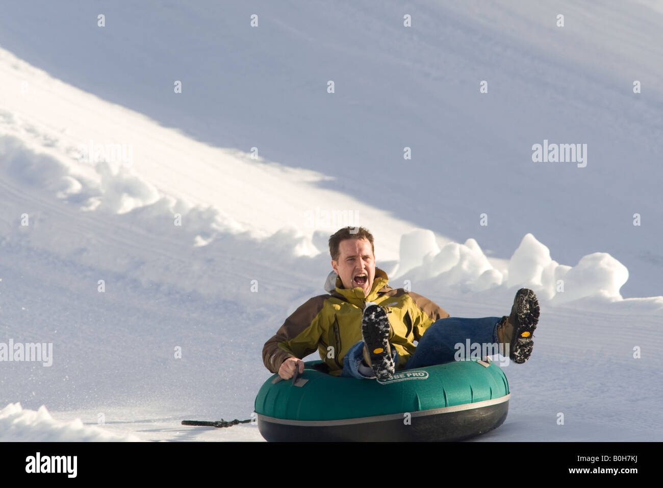 In metropolitana sul Monte Blackcomb Whistler della Columbia britannica in Canada Foto Stock