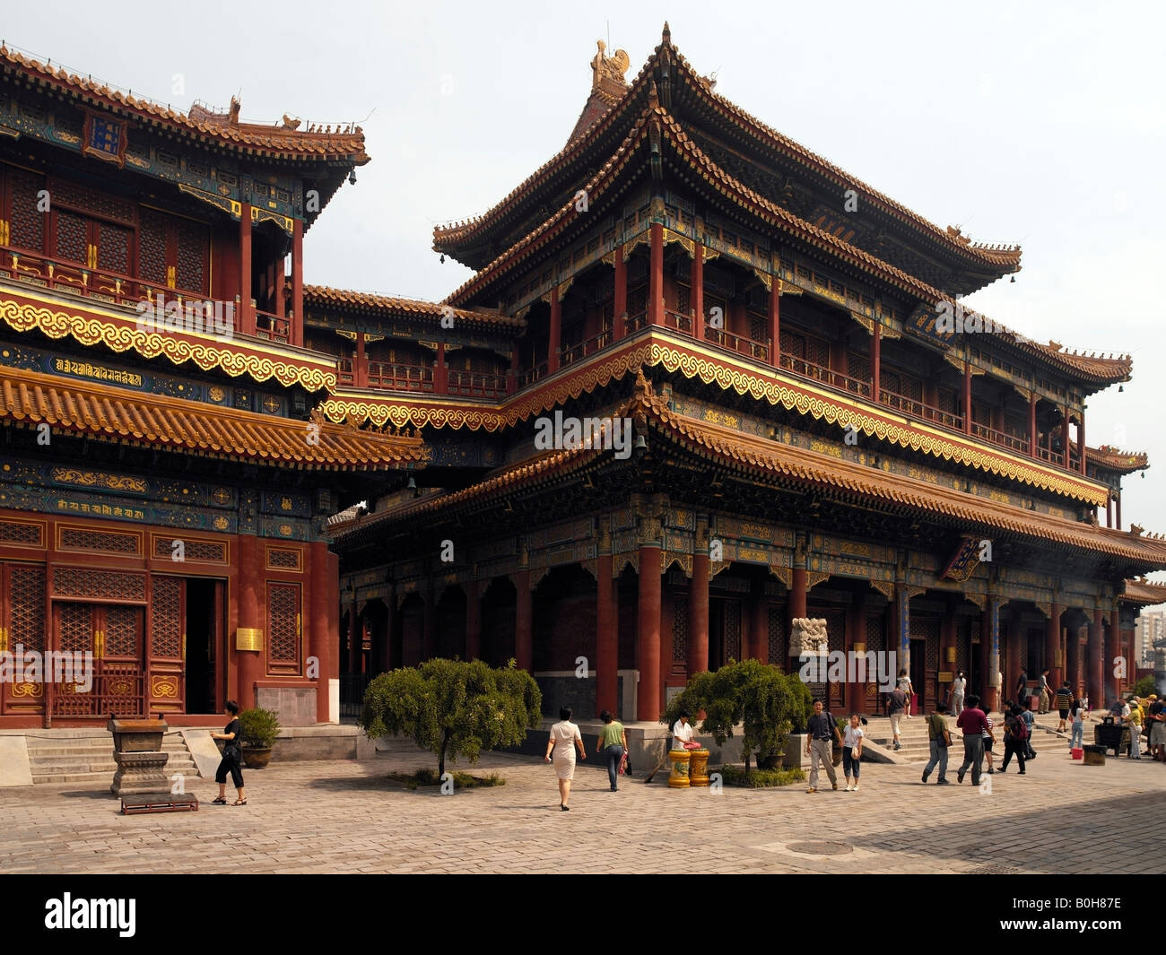 Il Tempio dei Lama a Pechino in Cina Foto stock - Alamy