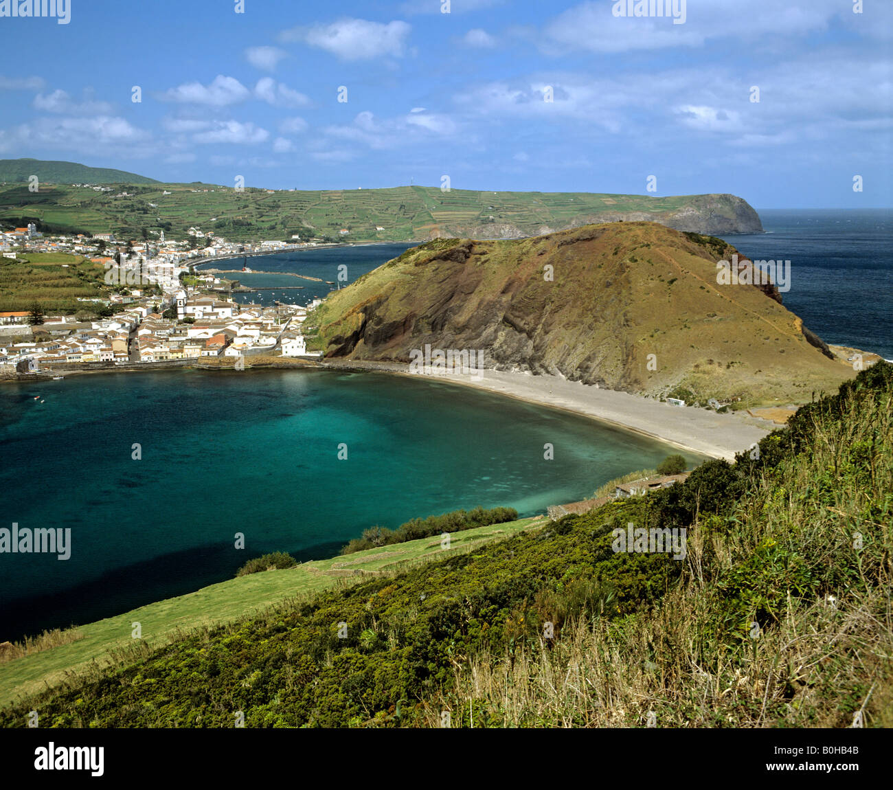 Horta sull isola di Faial, Azzorre, Portogallo Foto Stock