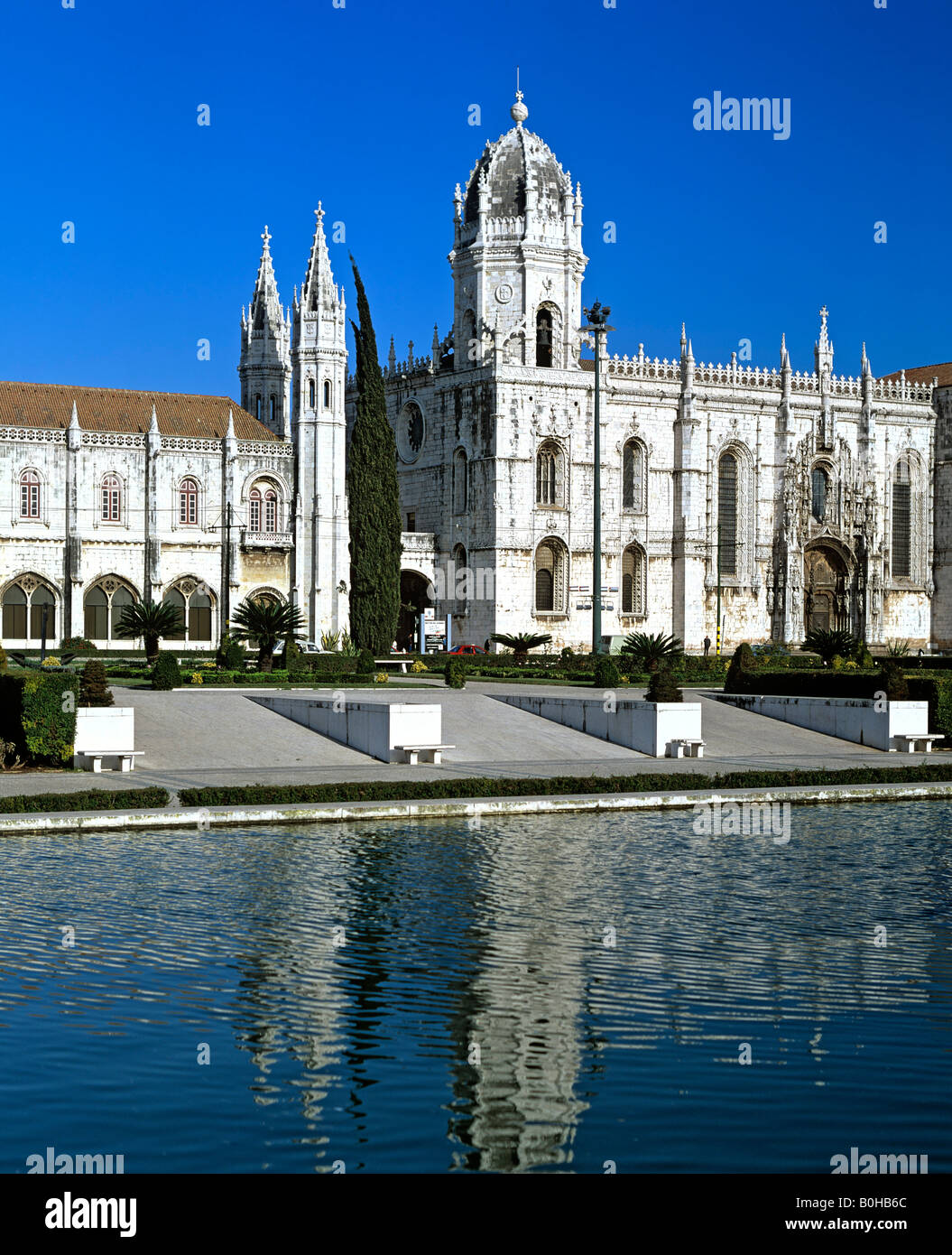 Mosteiro dos Jeronimos, Hieronymites Monastero, periodo tardo gotico, Belem, Lisbona, Portogallo Foto Stock