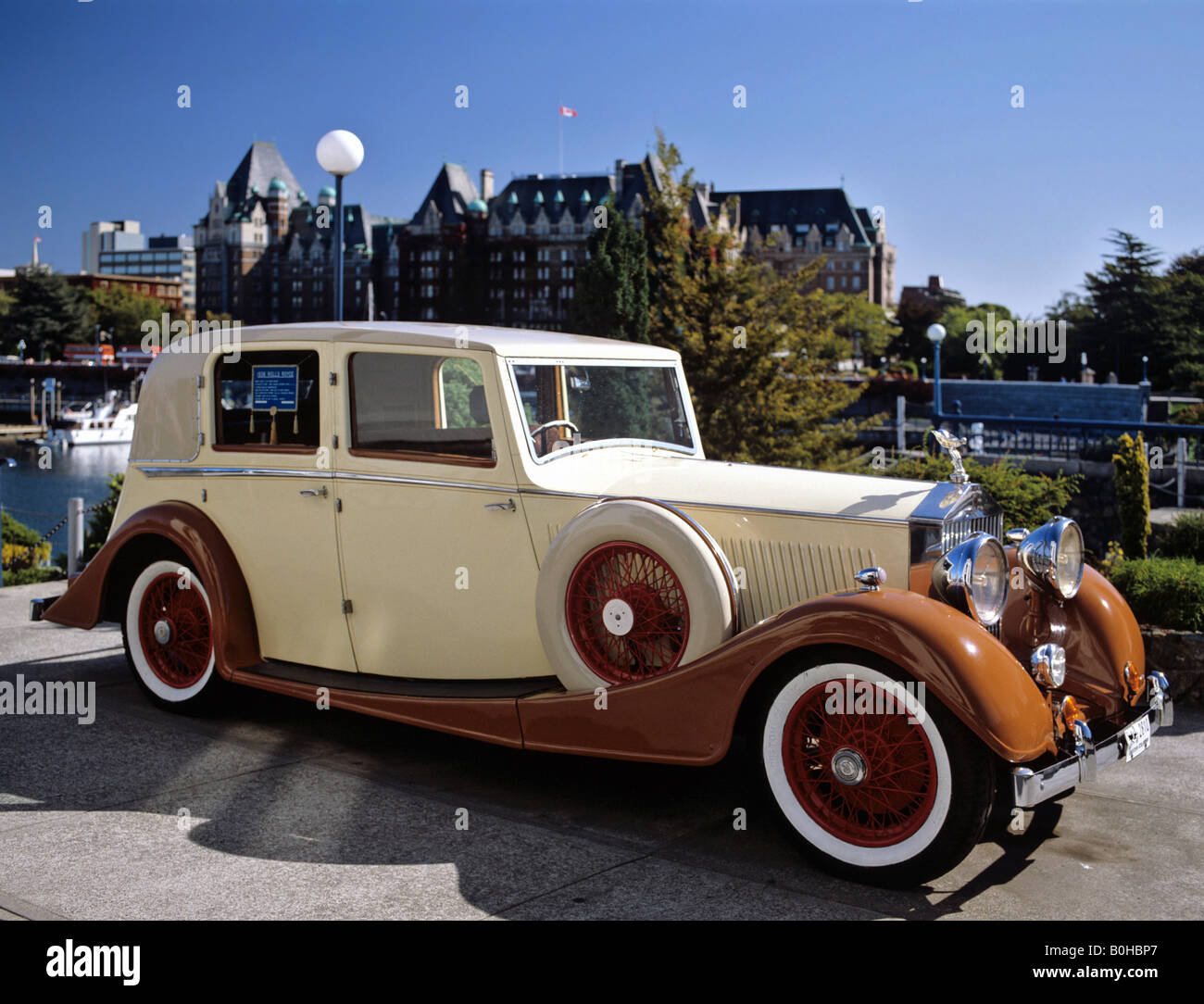 Vintage Rolls Royce, Victoria, Isola di Vancouver, British Columbia, Canada Foto Stock