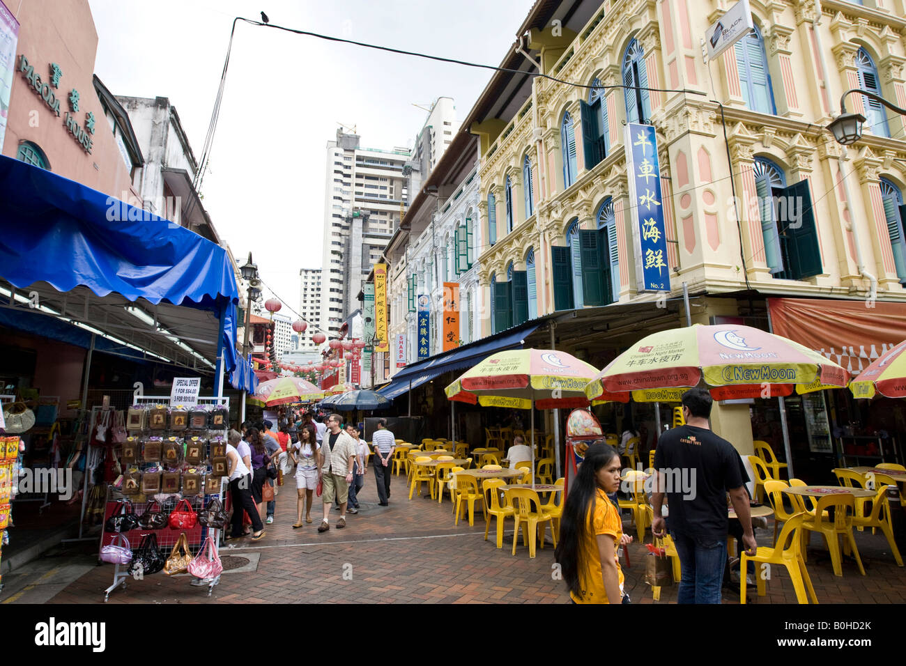 Chinatown, negozi i negozi sulla strada di Neil in Singapore, Sud-est asiatico Foto Stock