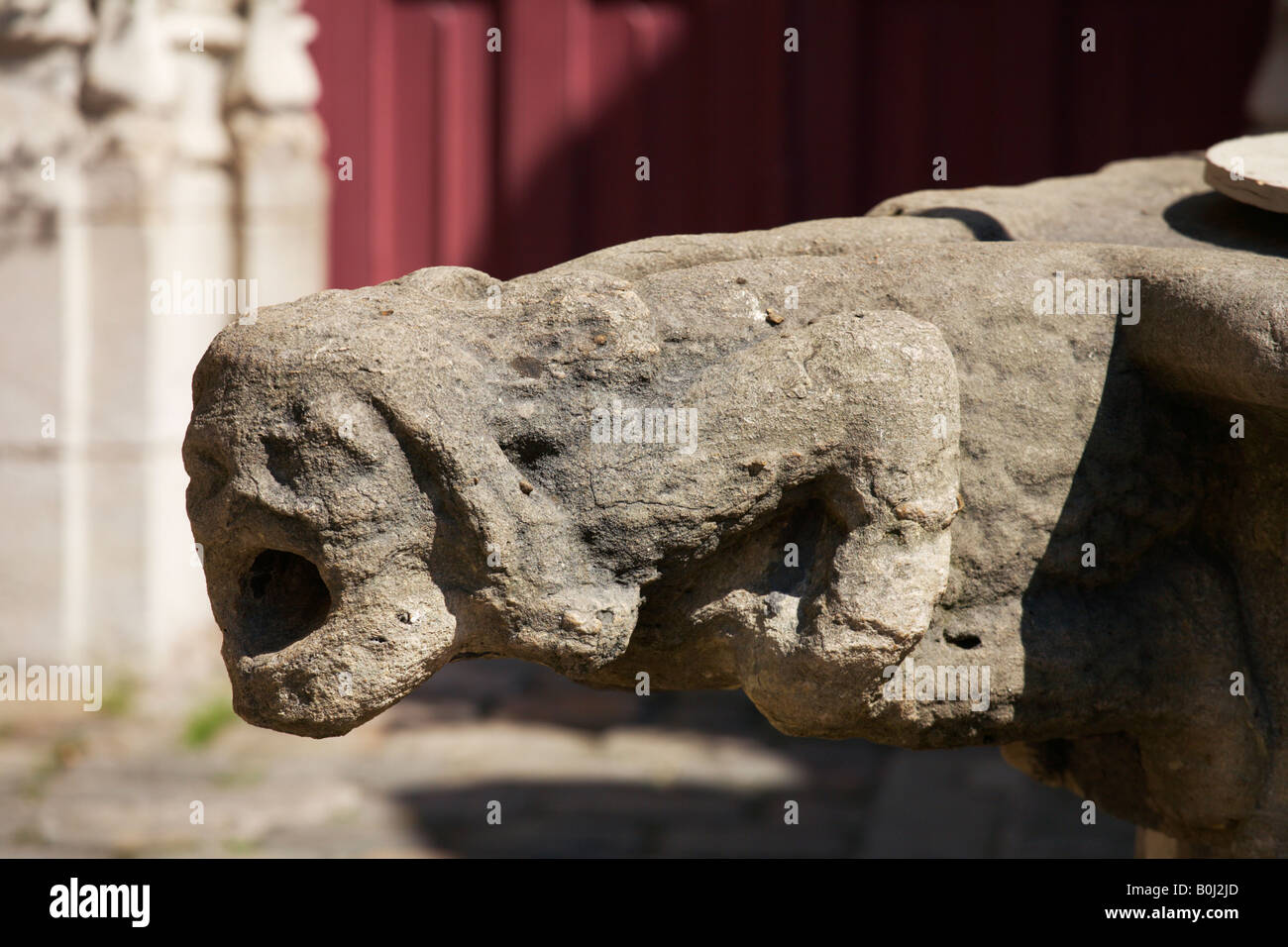Gargoyle attaccato ad un bene al Musée National du Moyen Age Parigi Francia Foto Stock