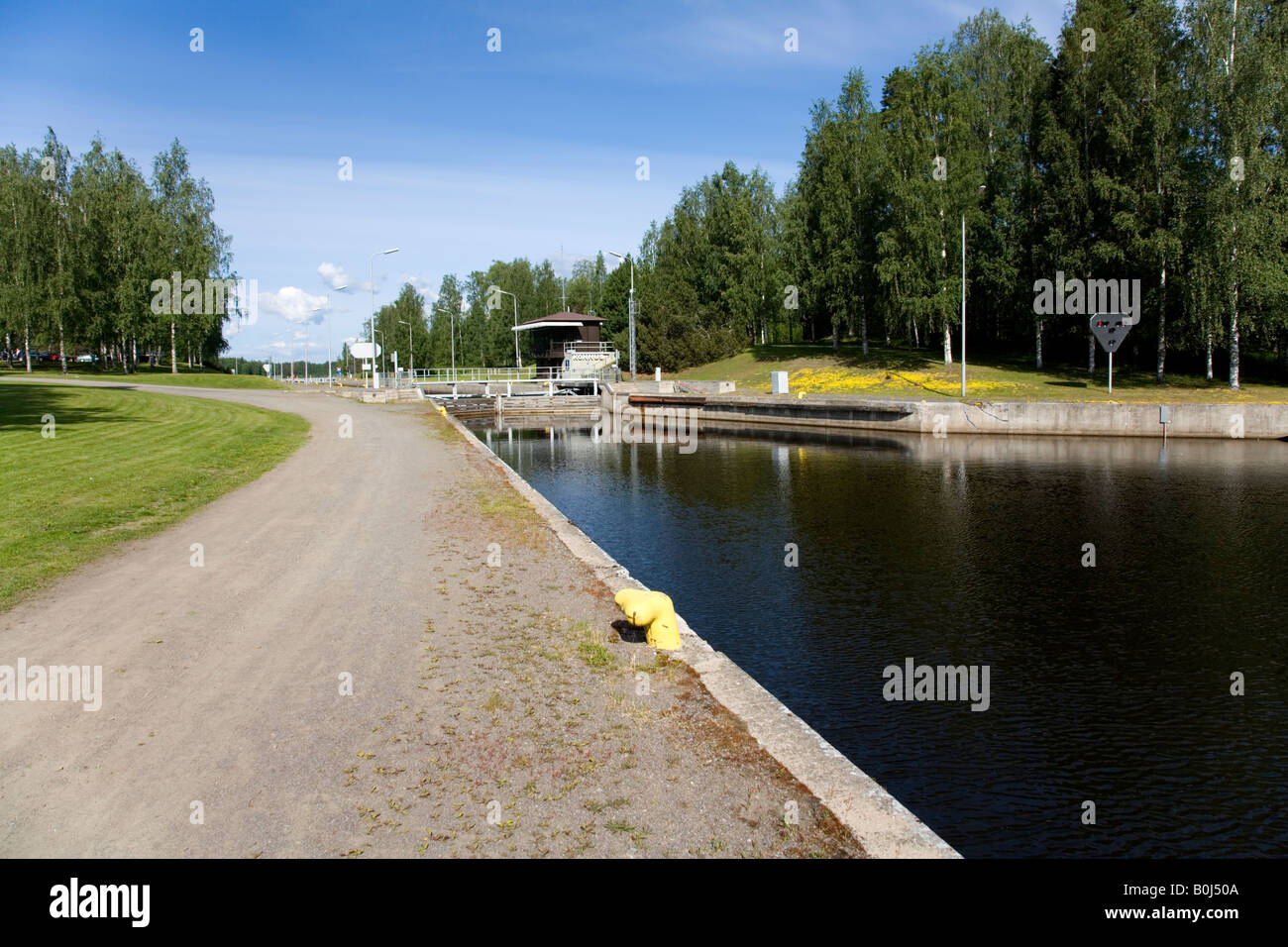 Ingresso al canale Konnus ( Konnuksen kanava ) , Finlandia Foto Stock