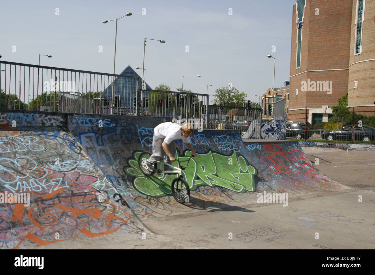 Parco di skateboard Foto Stock