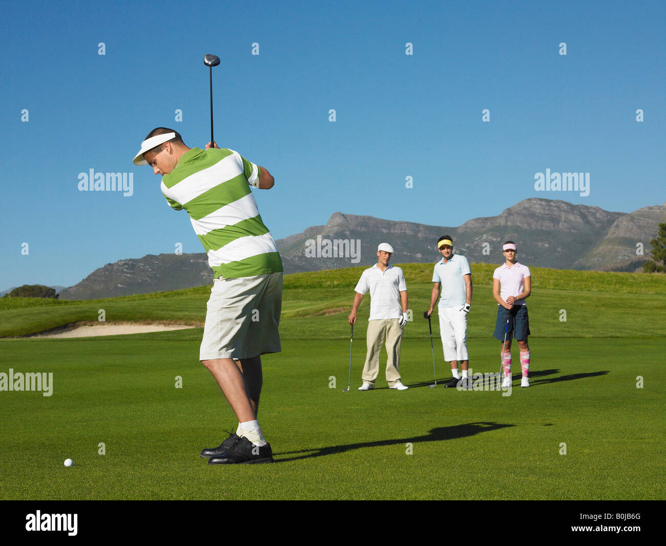 Il Golfer rinvio Off Foto Stock
