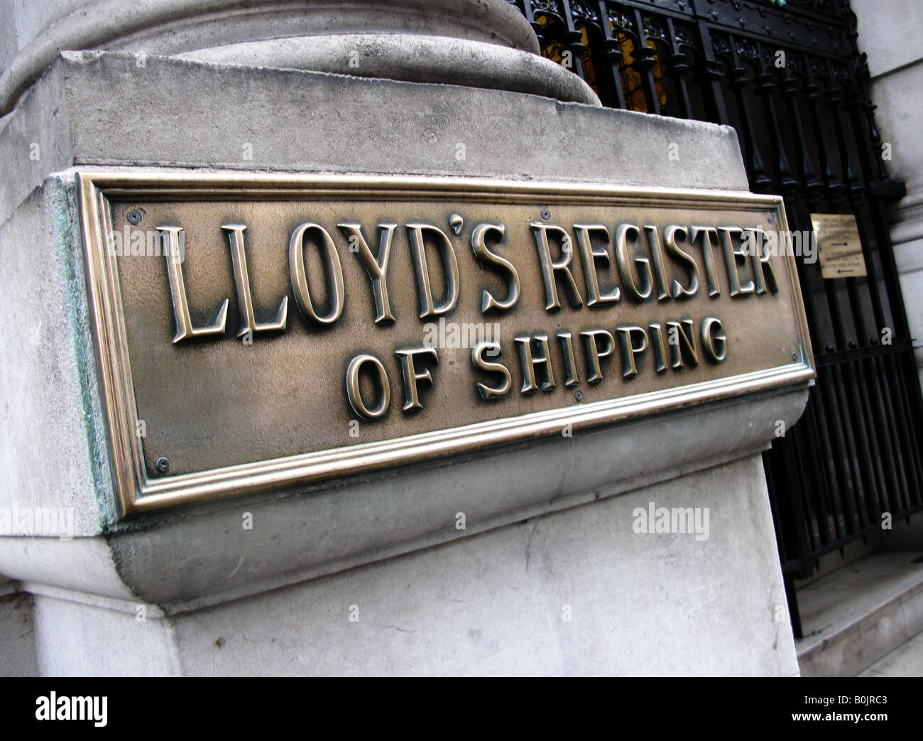 Lloyd Register di spedizione Foto Stock
