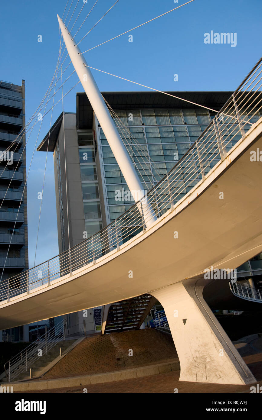 Trinità ponte sul fiume Irwell. Manchester, Greater Manchester, Regno Unito. Foto Stock