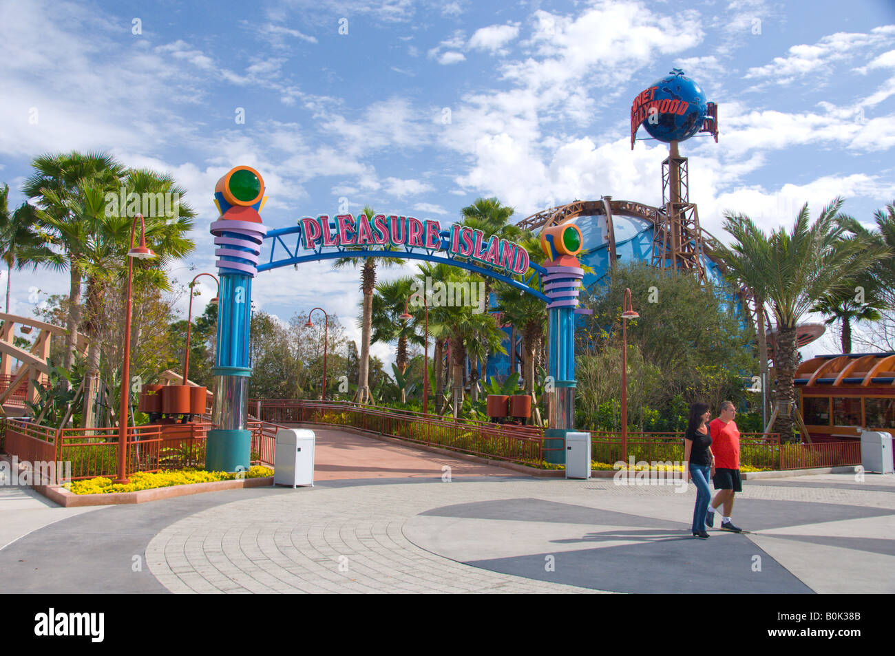L'ingresso a Pleasure Island in Downtown Disney a Lake Buena Vista Florida USA Foto Stock