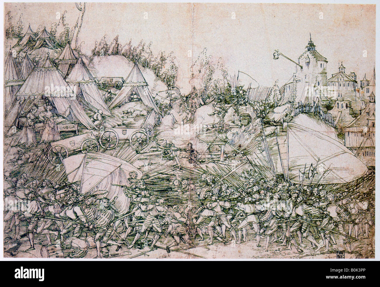 " La storia di Giuditta e Oloferne', del XVI secolo. Artista: Hans Springinlee Foto Stock
