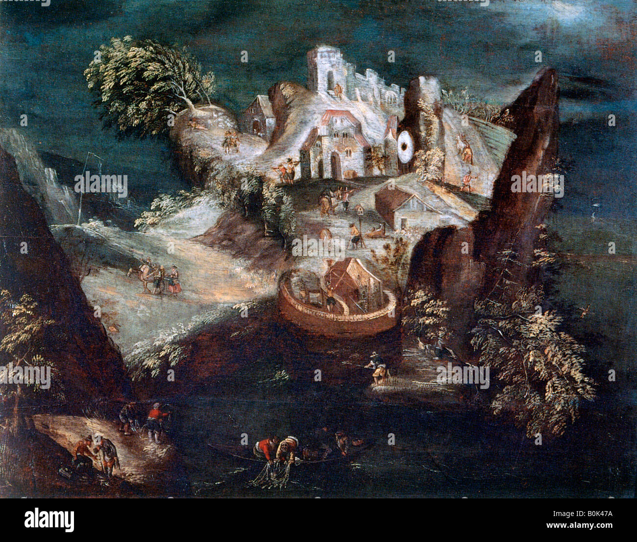 "Paesaggio Anthrophomorphic', c1613-1650. Artista: Matthaus Merian Foto Stock