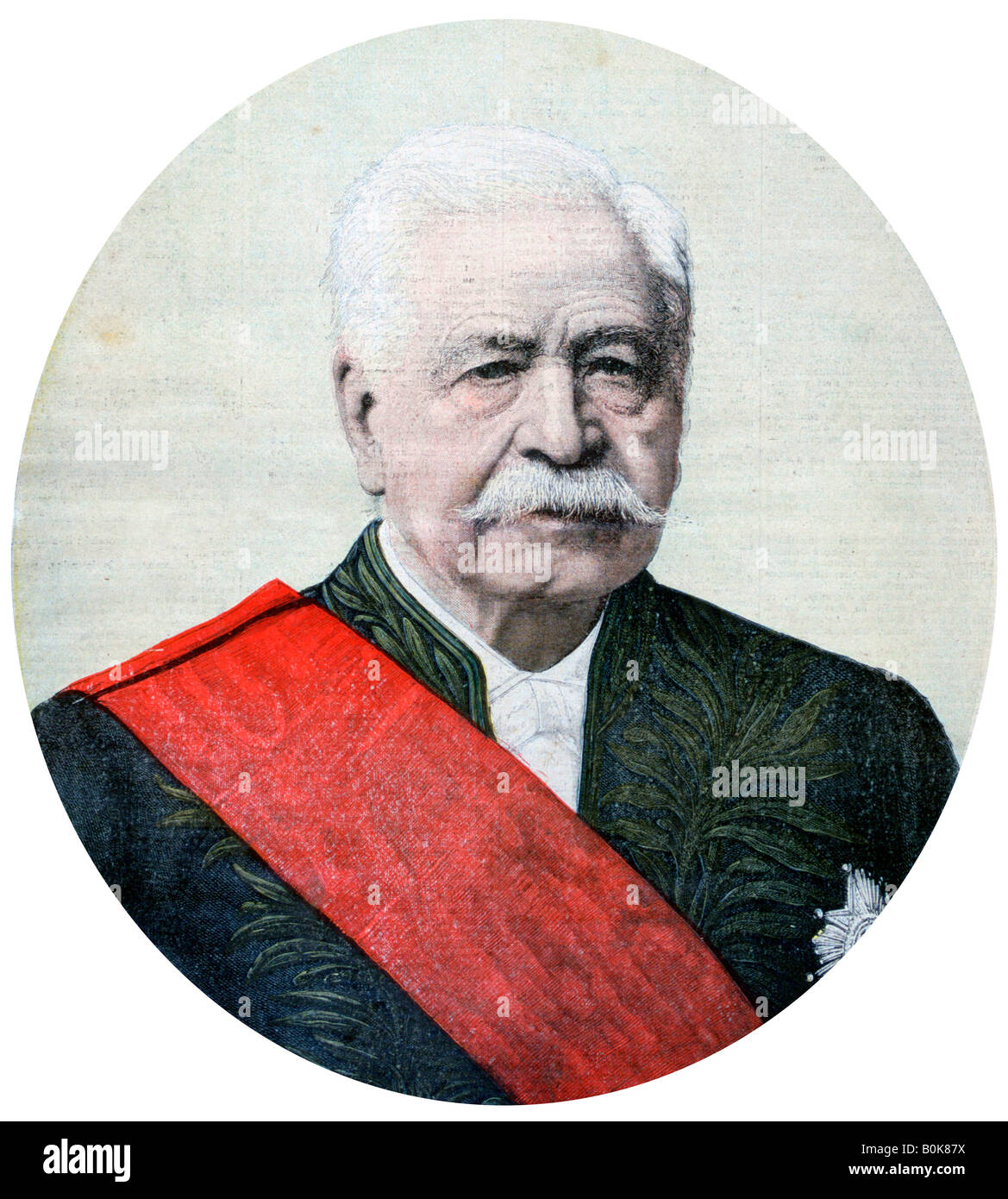 Ferdinando de Lesseps, diplomatico francese e imprenditore, 1894. Artista: Henri Meyer Foto Stock
