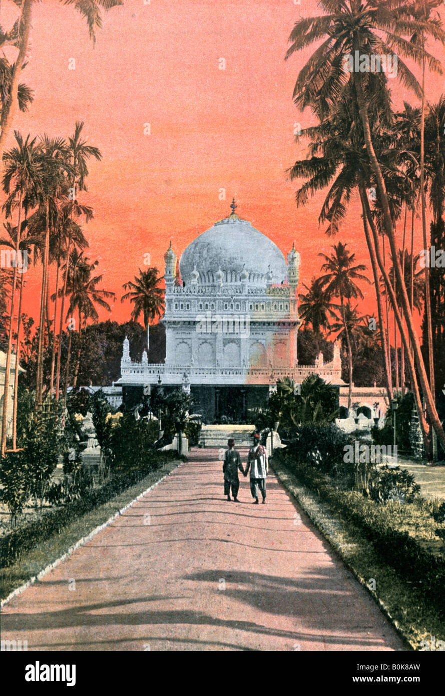 Tomba di Tippu Sultan e Haidar Ali, Mysore, India, 1880-1890. Artista: sconosciuto Foto Stock