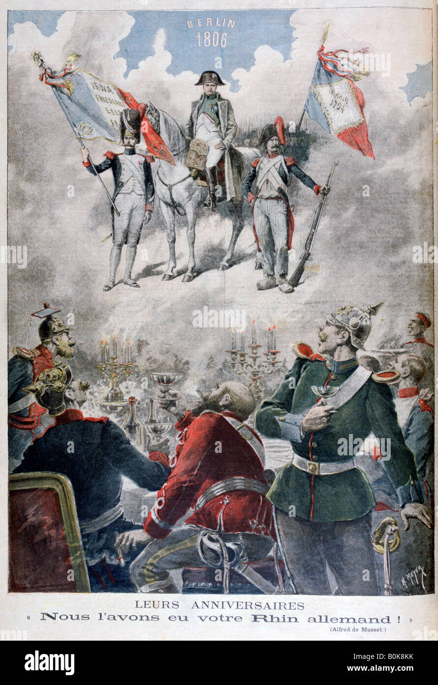 Allegoria Anti-German, 1895. Artista: Henri Meyer Foto Stock