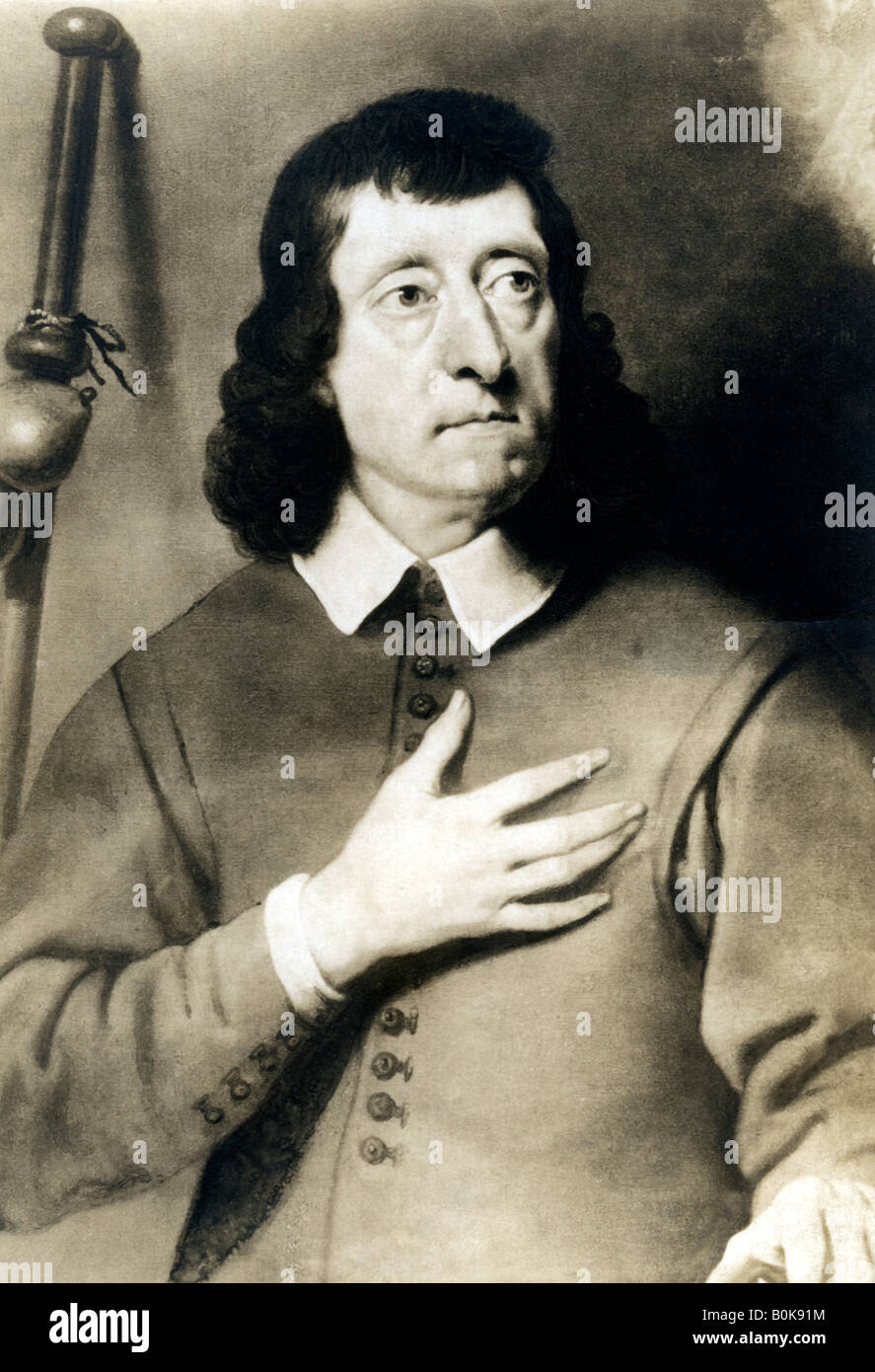 John Milton (1608-1674), poeta inglese, nei primi anni del XX secolo.Artista: Foto rotante Foto Stock