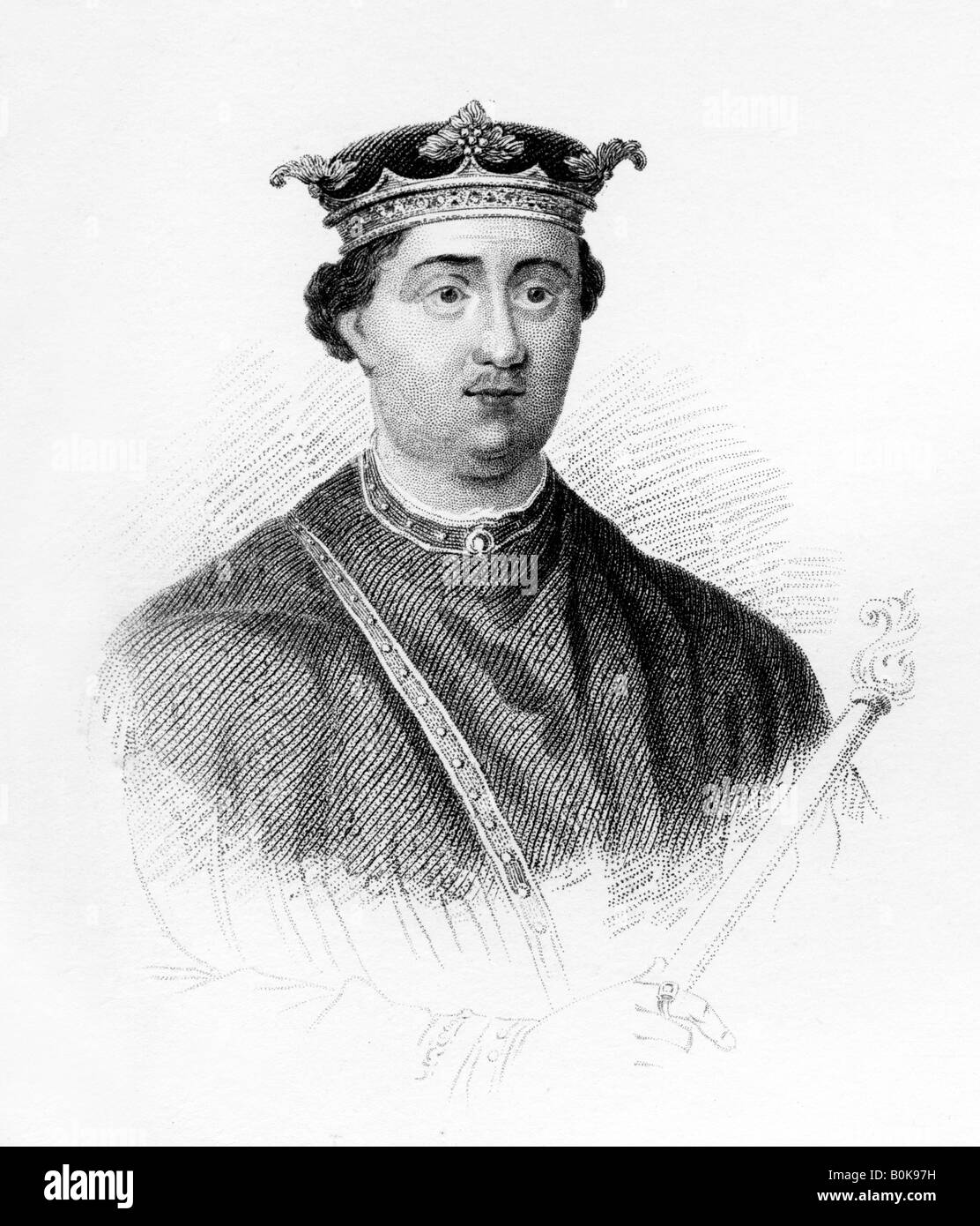 Enrico II, re d'Inghilterra, (c1850). Artista: sconosciuto Foto Stock
