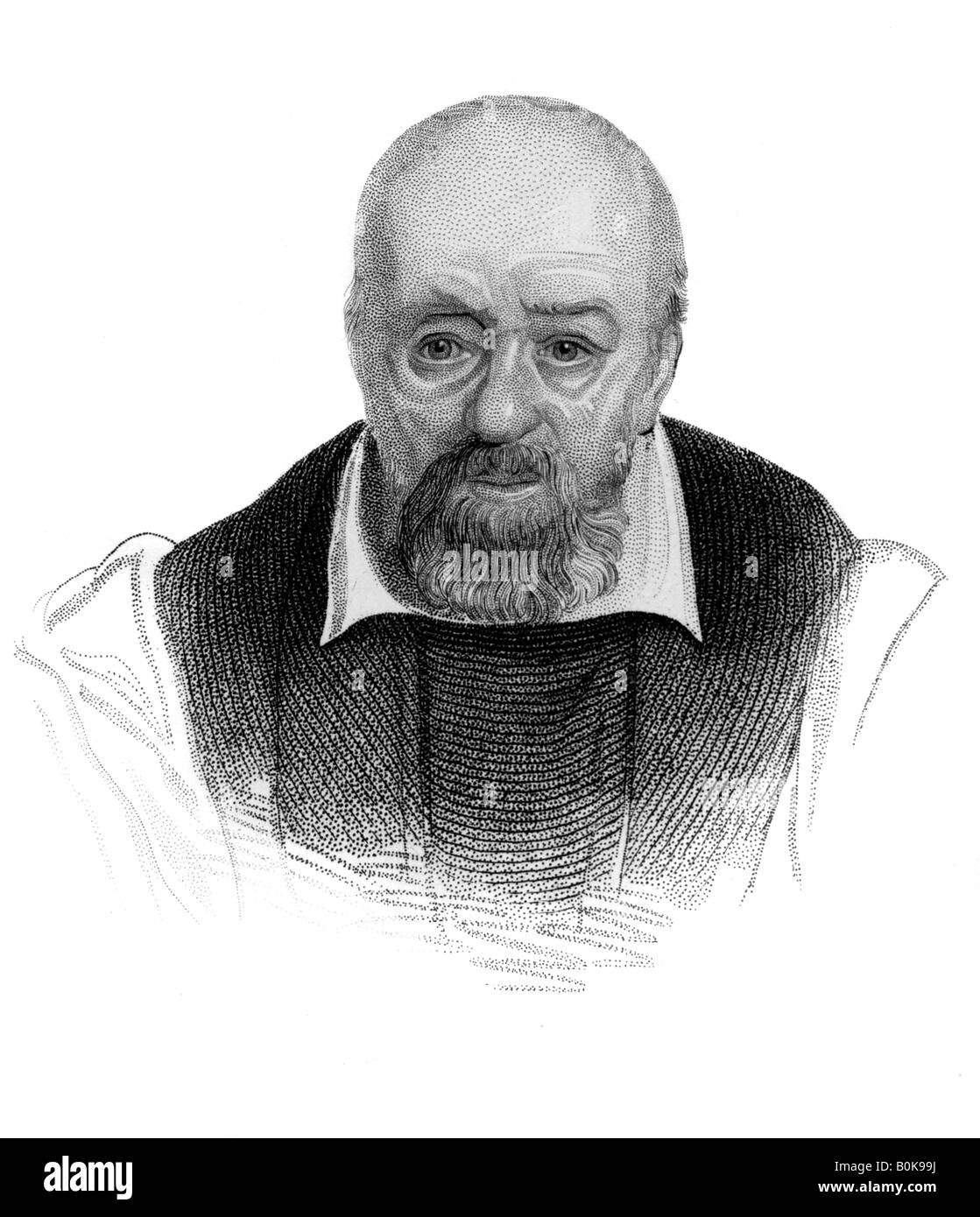 George Buchanan, XVI secolo Scottish historian e dotto umanista, (c1850). Artista: sconosciuto Foto Stock