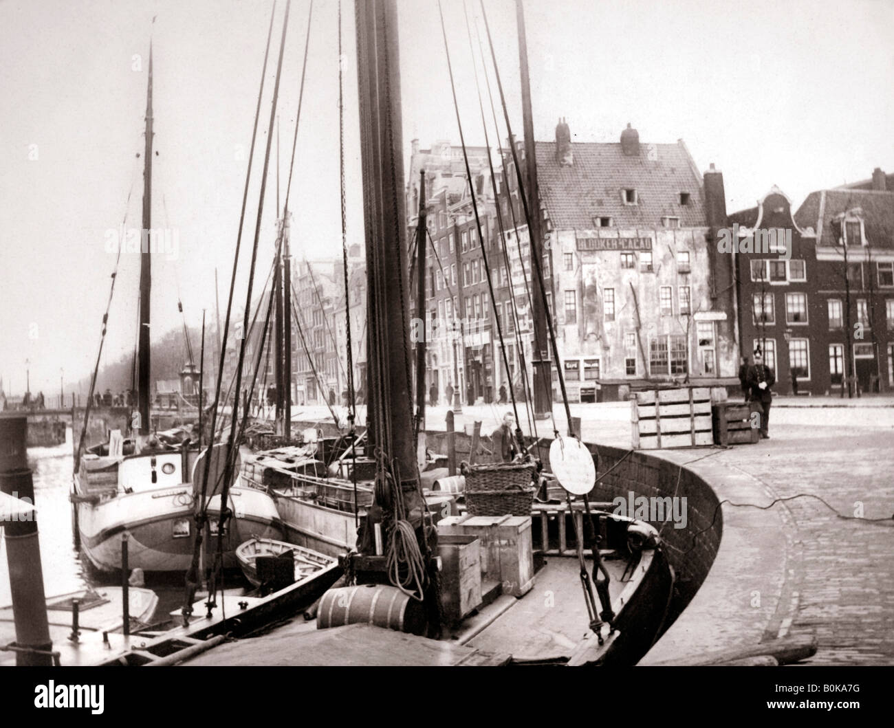 Battelli, Rotterdam, 1898.Artista: James Batkin Foto Stock