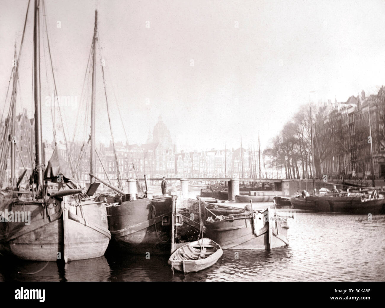 Battelli, Rotterdam, 1898.Artista: James Batkin Foto Stock