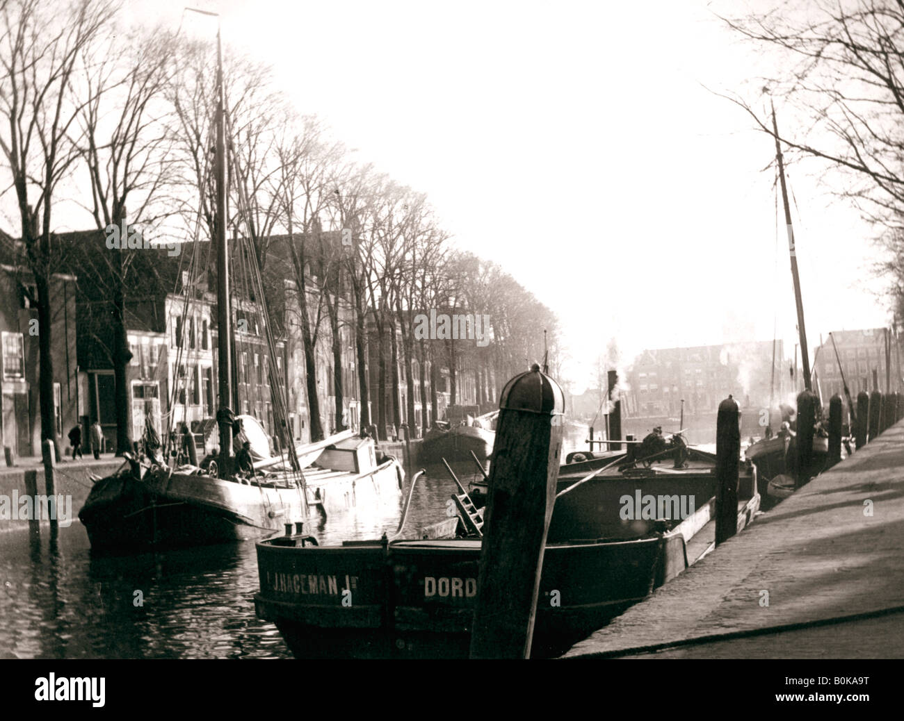 Battelli, Dordrecht, Paesi Bassi, 1898.Artista: James Batkin Foto Stock