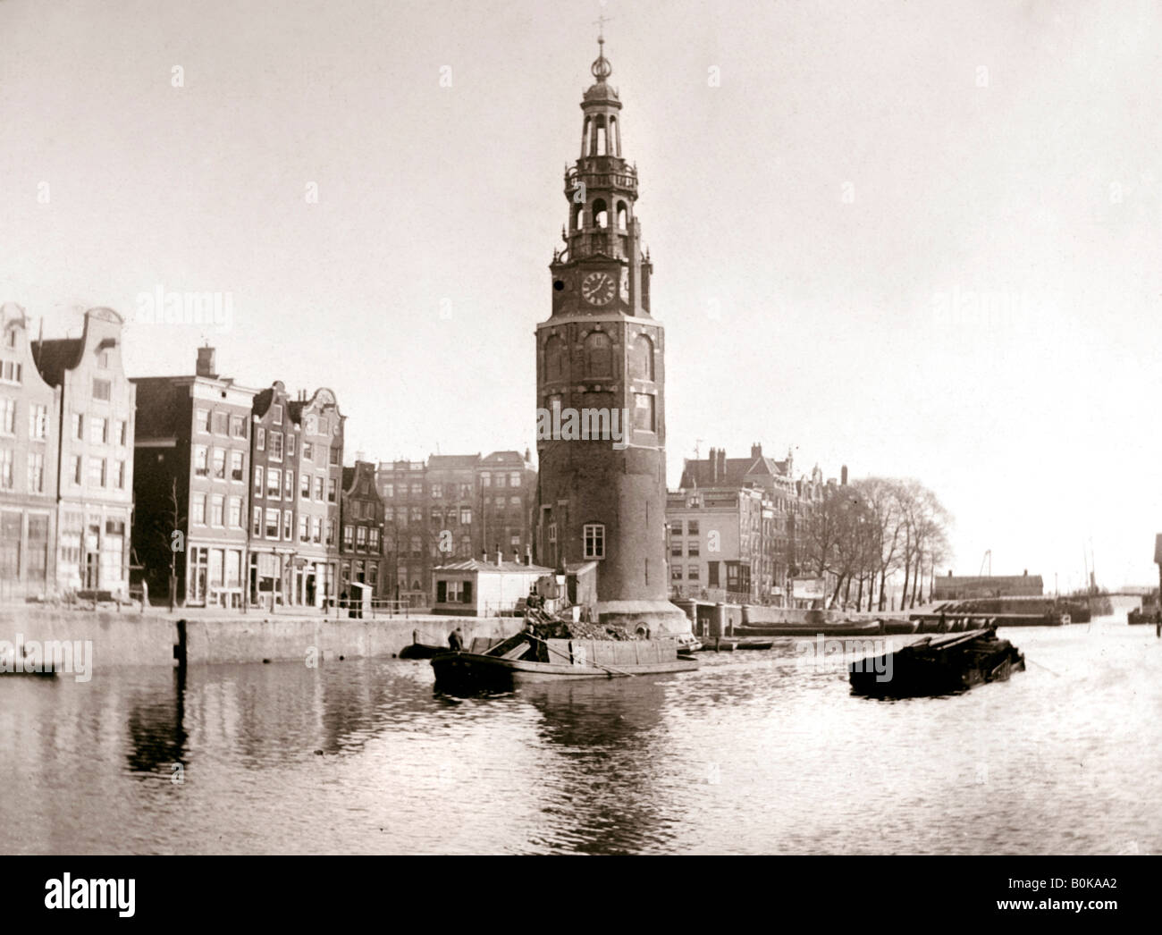Il Montelbaanstoren, Amsterdam, 1898.Artista: James Batkin Foto Stock