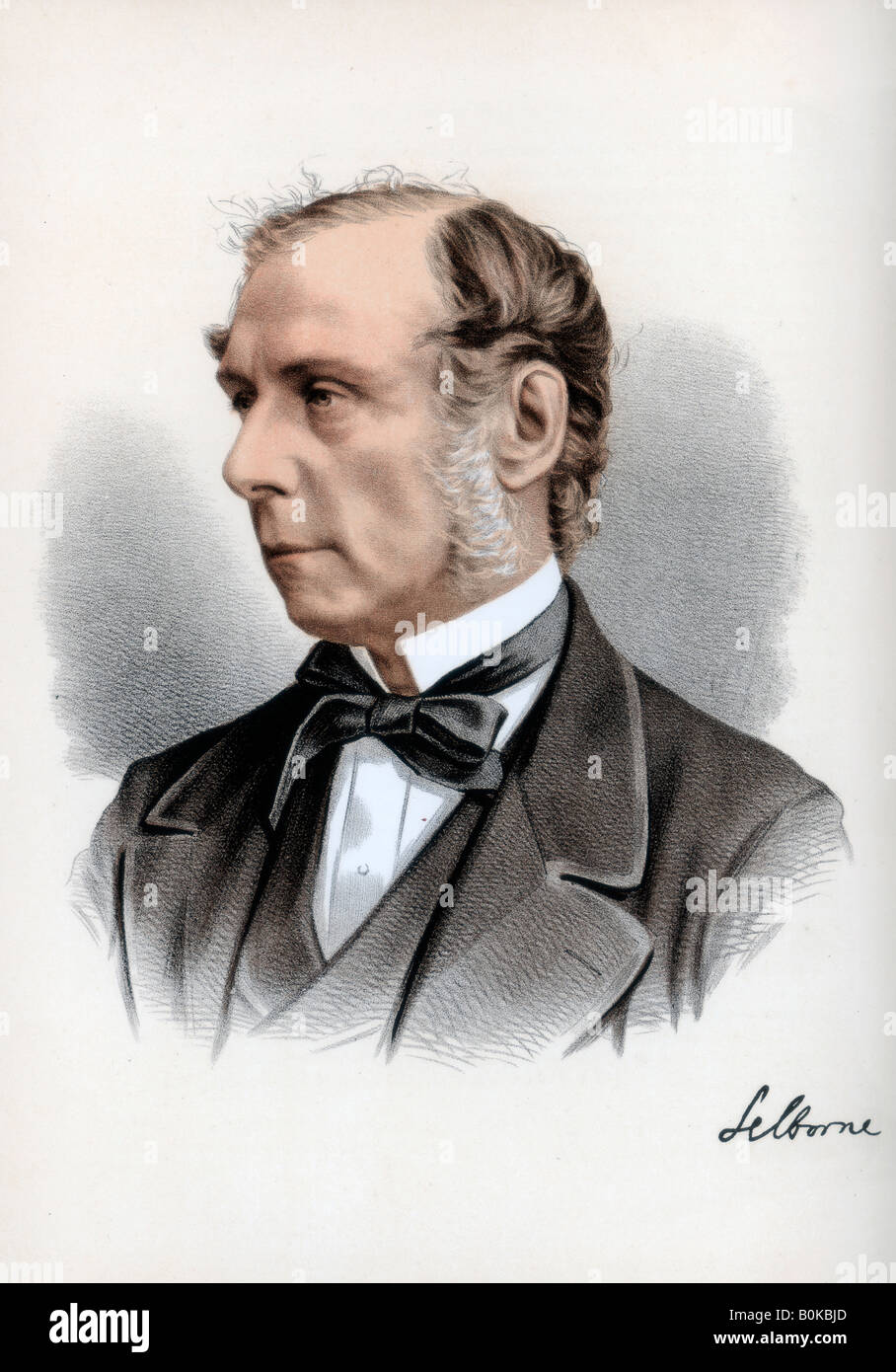 Roundell Palmer, 1° Conte di Selborne, avvocato britannico e uomo politico liberale, c1890.Artista: Cassell Petter & Galpin Foto Stock