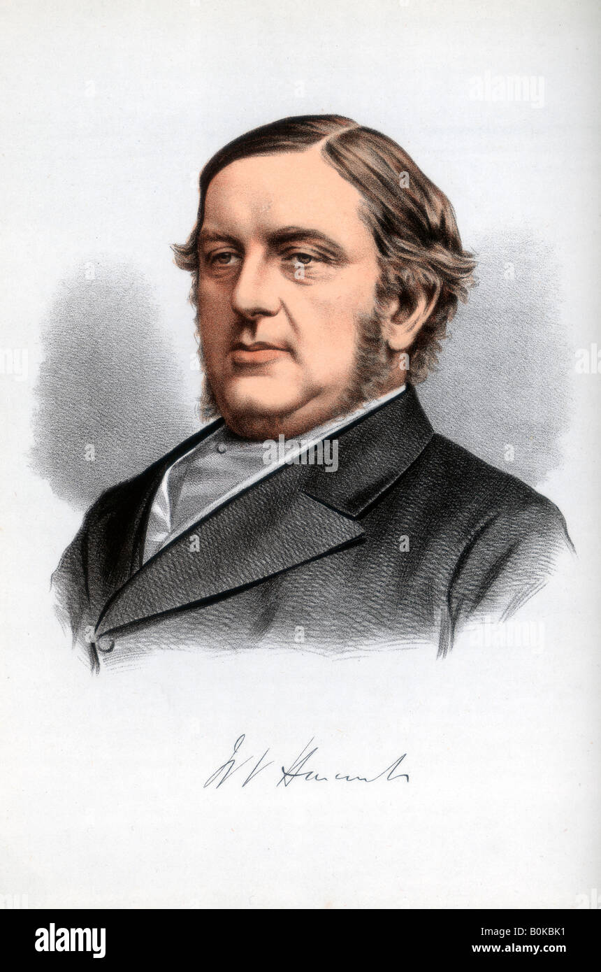 William Vernon Harcourt, liberale britannico statista, c1890.Artista: Cassell Petter & Galpin Foto Stock