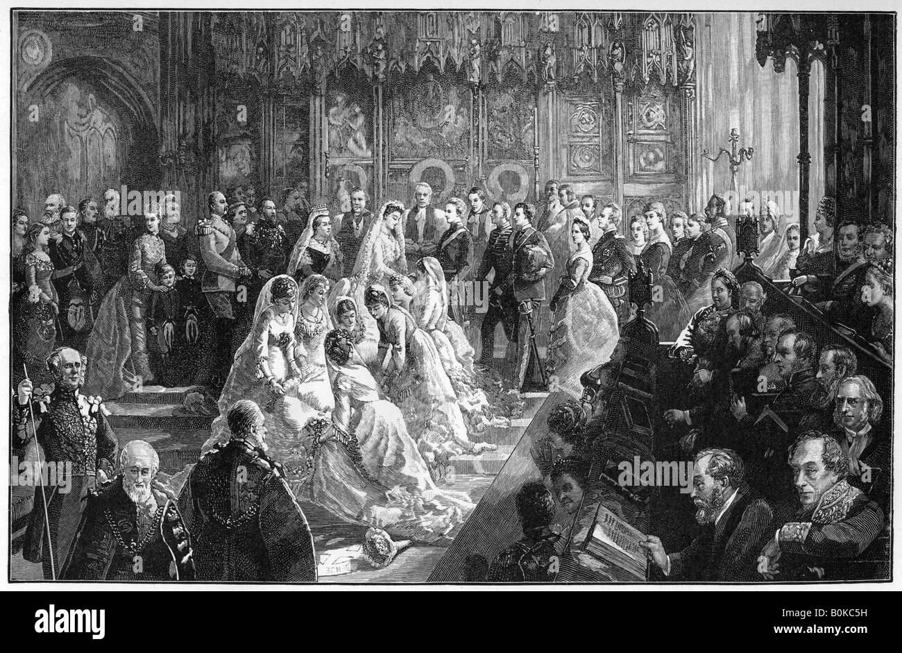 Il matrimonio della Principessa Luisa, 21 marzo 1871, (1900).Artista: Sydney prima Hall Foto Stock