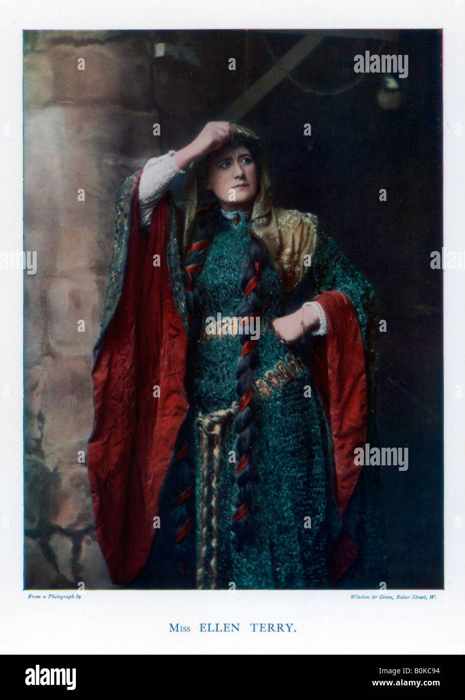 Dame Ellen Terry, tappa inglese attrice, 1901.Artista: Finestra & Grove Foto Stock