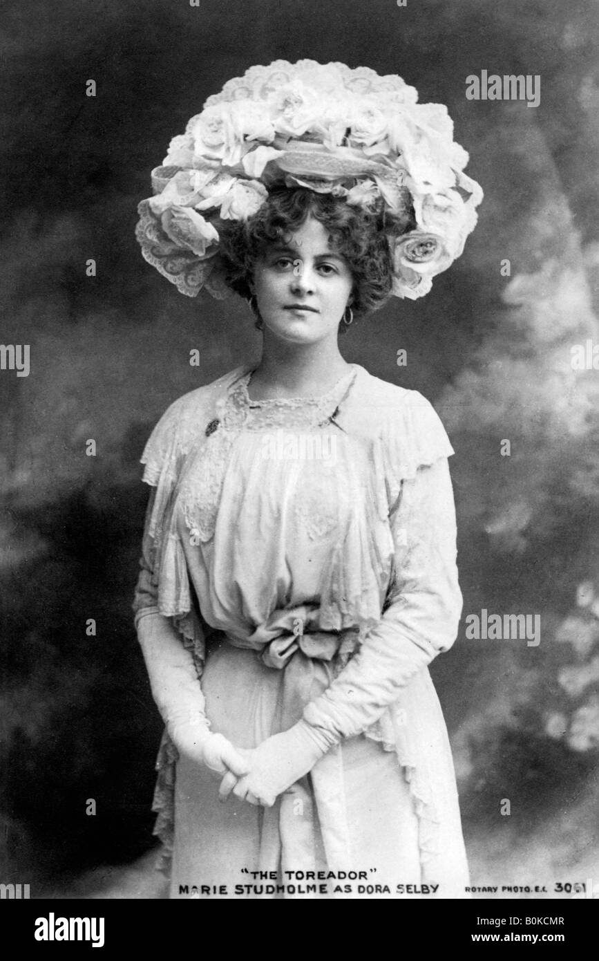 Marie Studholme (1875-1930), l'attrice inglese, 1900s. Artista: sconosciuto Foto Stock
