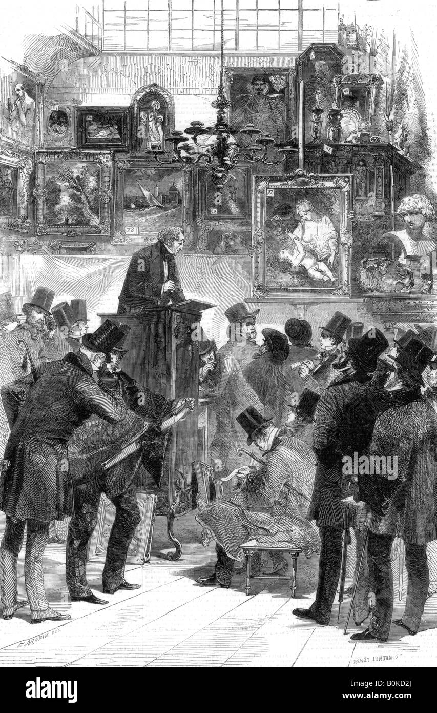 Immagine vendita a signori Christie e Manton, King Street, St James's, Londra, 1856. Artista: sconosciuto Foto Stock