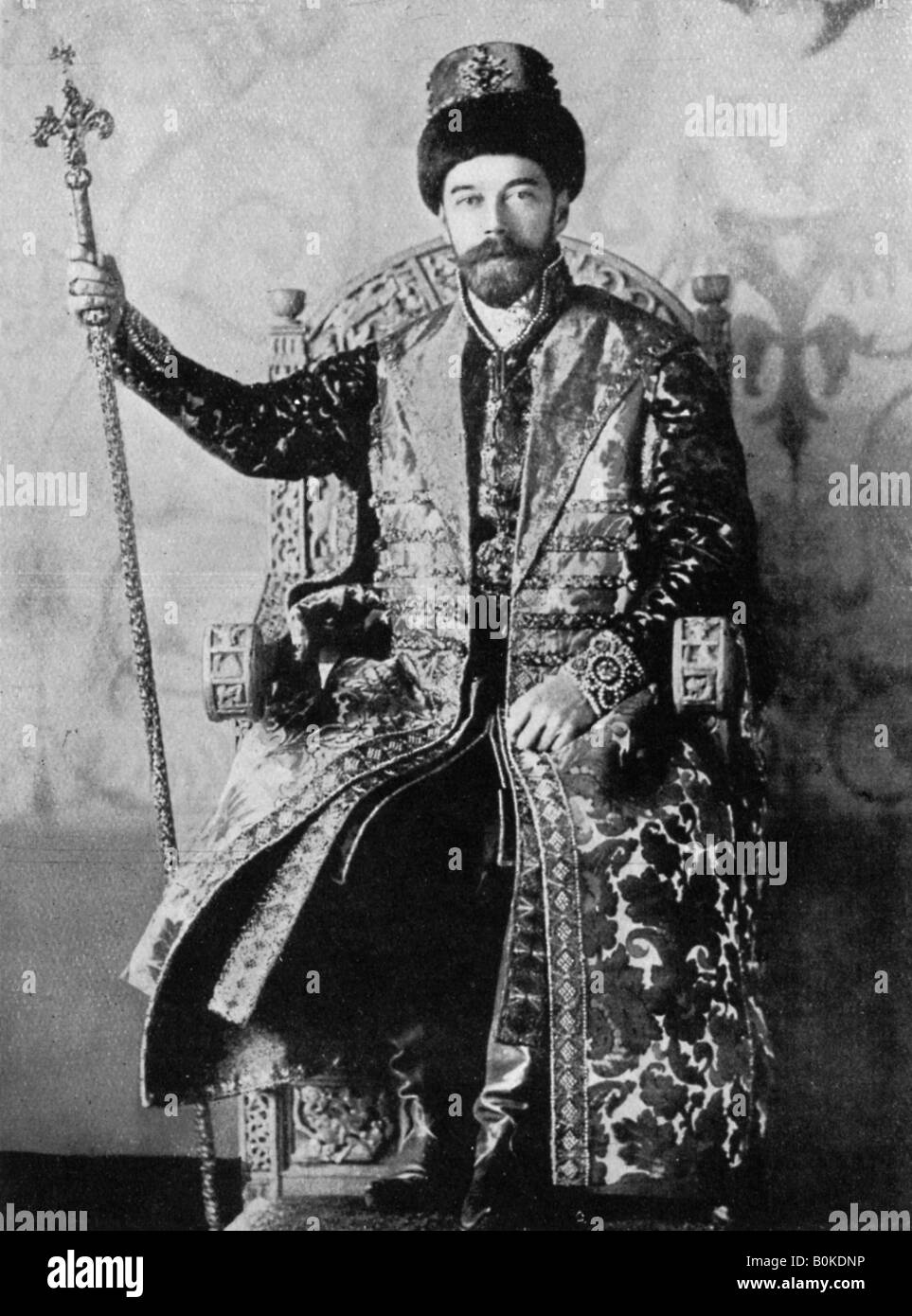 Nicola II di Russia, 1894, (c1920). Artista: sconosciuto Foto Stock