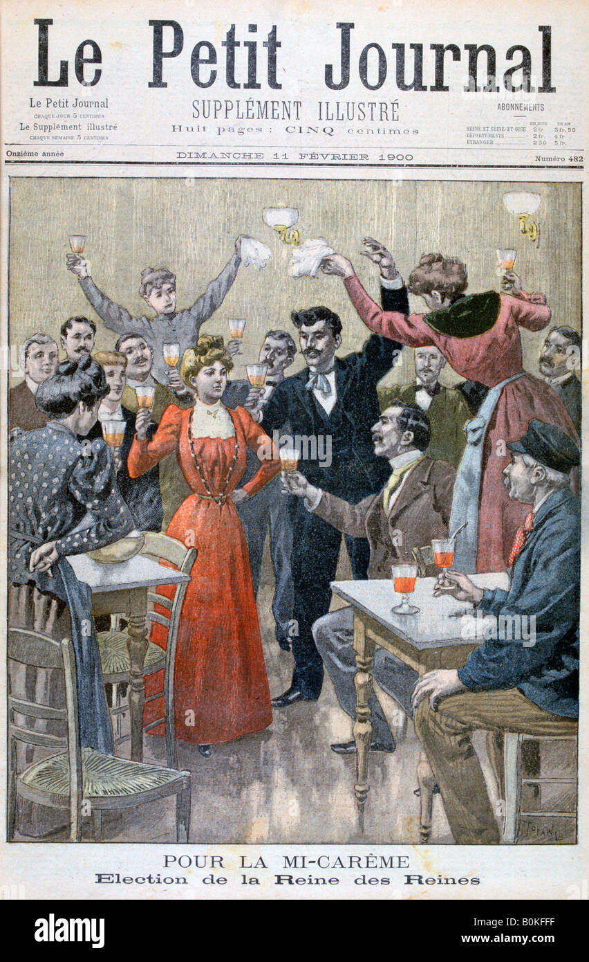 Mid-Lent, elezione della Regina delle regine, 1900. Artista: Oswaldo Tofani Foto Stock