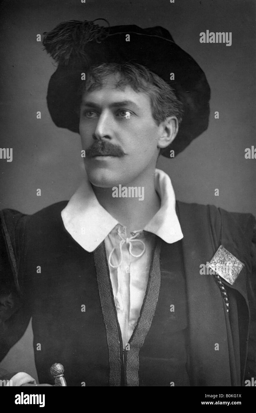 Sir George Alexander (1858-1918), attore inglese e direttore di teatro, 1893.Artista: W&D Downey Foto Stock