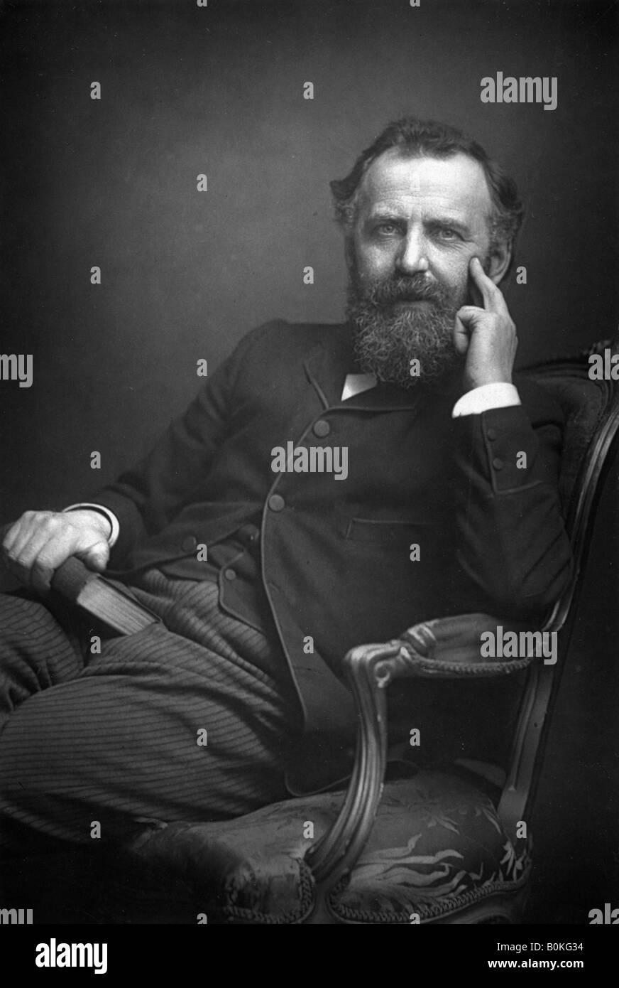 William Thomas Stead (1849-1912), giornalista inglese, 1893.Artista: W&D Downey Foto Stock