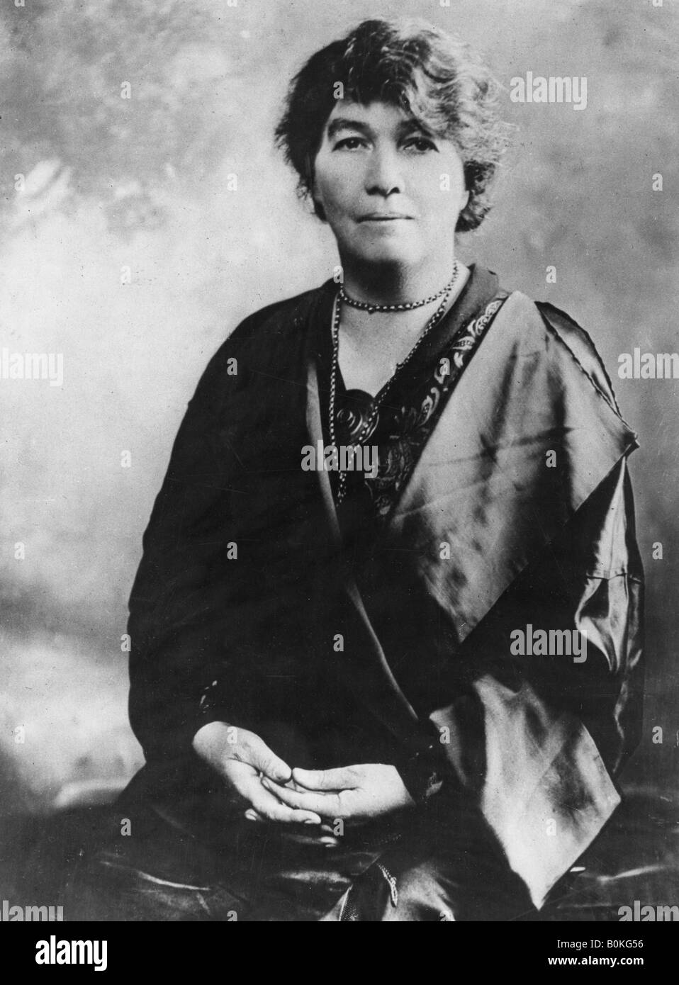 Emmeline Pethick-Lawrence (1867-1954), British suffragette, nei primi anni del XX secolo. Artista: sconosciuto Foto Stock