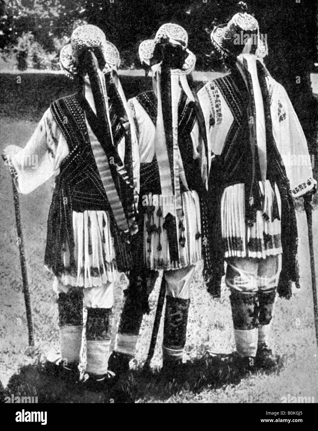 Ballerini rumeno, 1936. Artista: sconosciuto Foto Stock