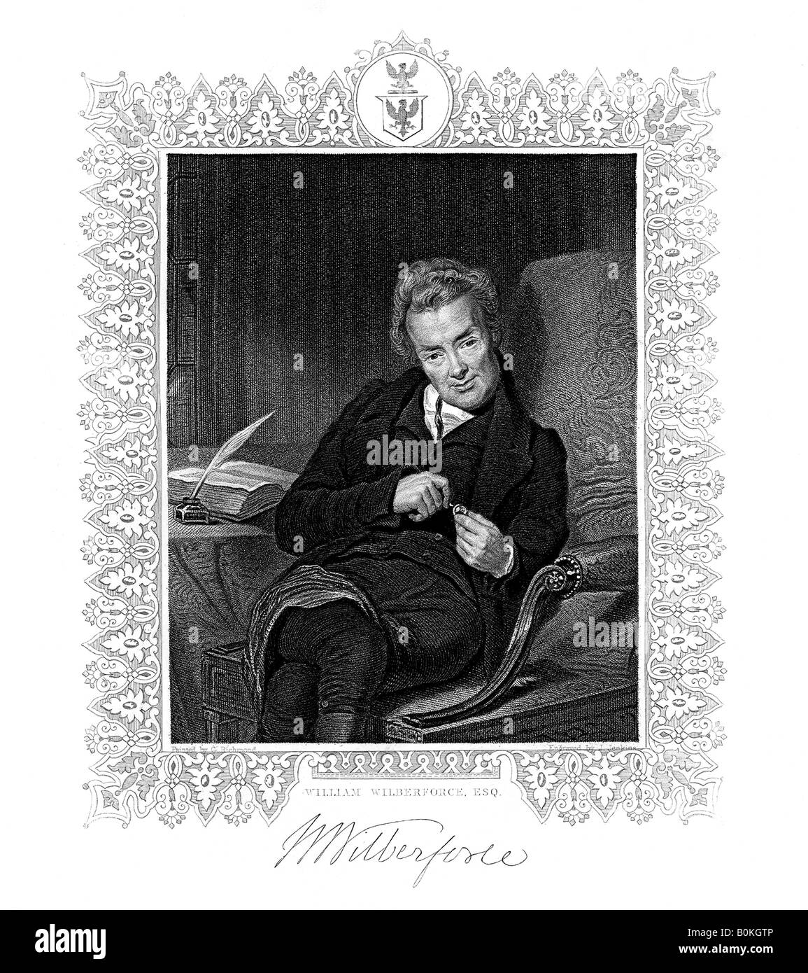 William Wilberforce, (1759-1833), XIX secolo.Artista: J Jenkins Foto Stock