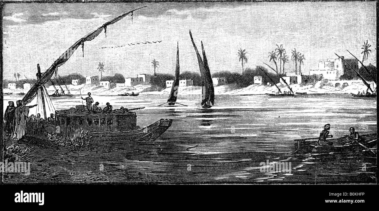 Il governo di Khartoum, capitale del Sudan, 1900. Artista: sconosciuto Foto Stock